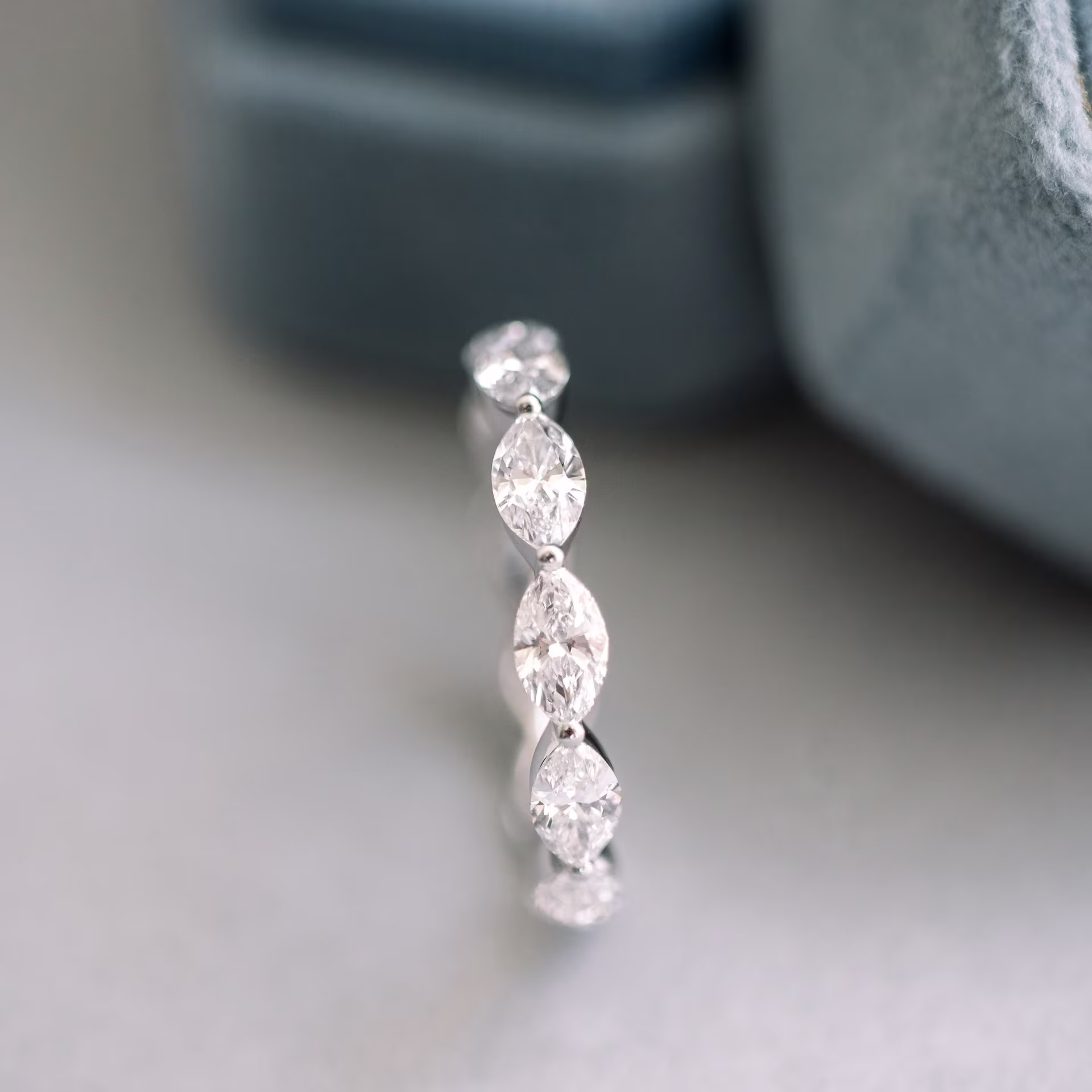 18k white gold 2.25ct marquise lab diamond wedding ring ada diamonds design ad 280 side view