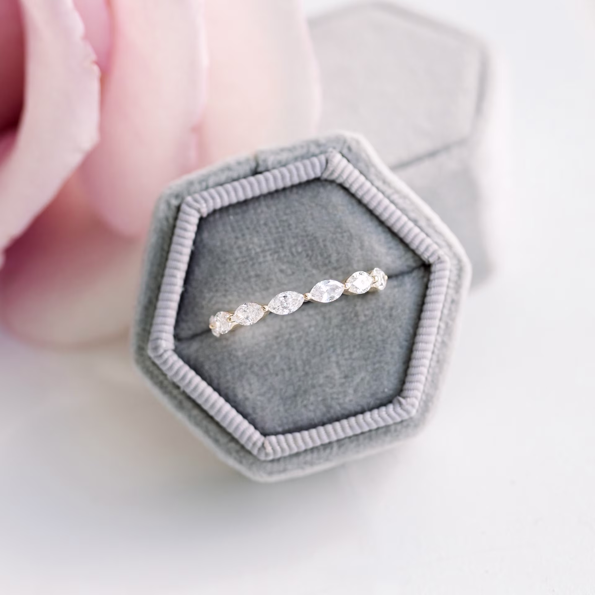 14k yellow gold marquise eternity band 0.1ct each ada diamonds design ad 270 macro