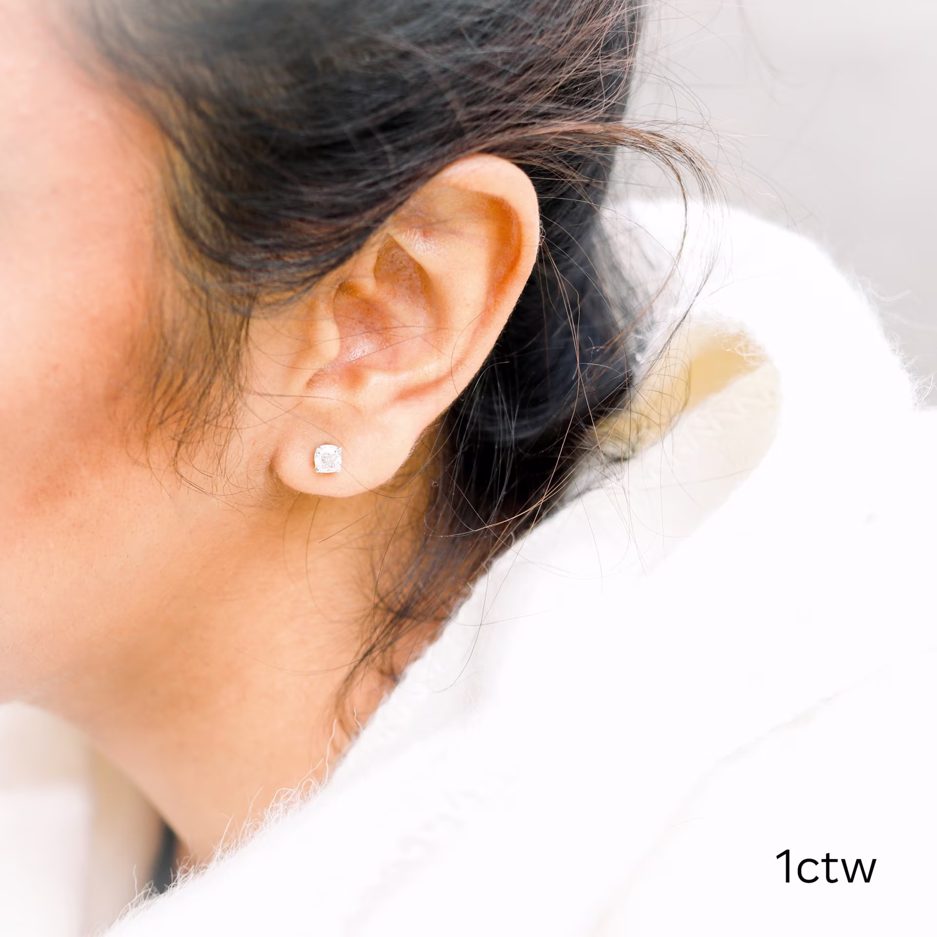 white gold 1.5 ct cushion cut lab diamond stud earrings ada diamonds design ad 292