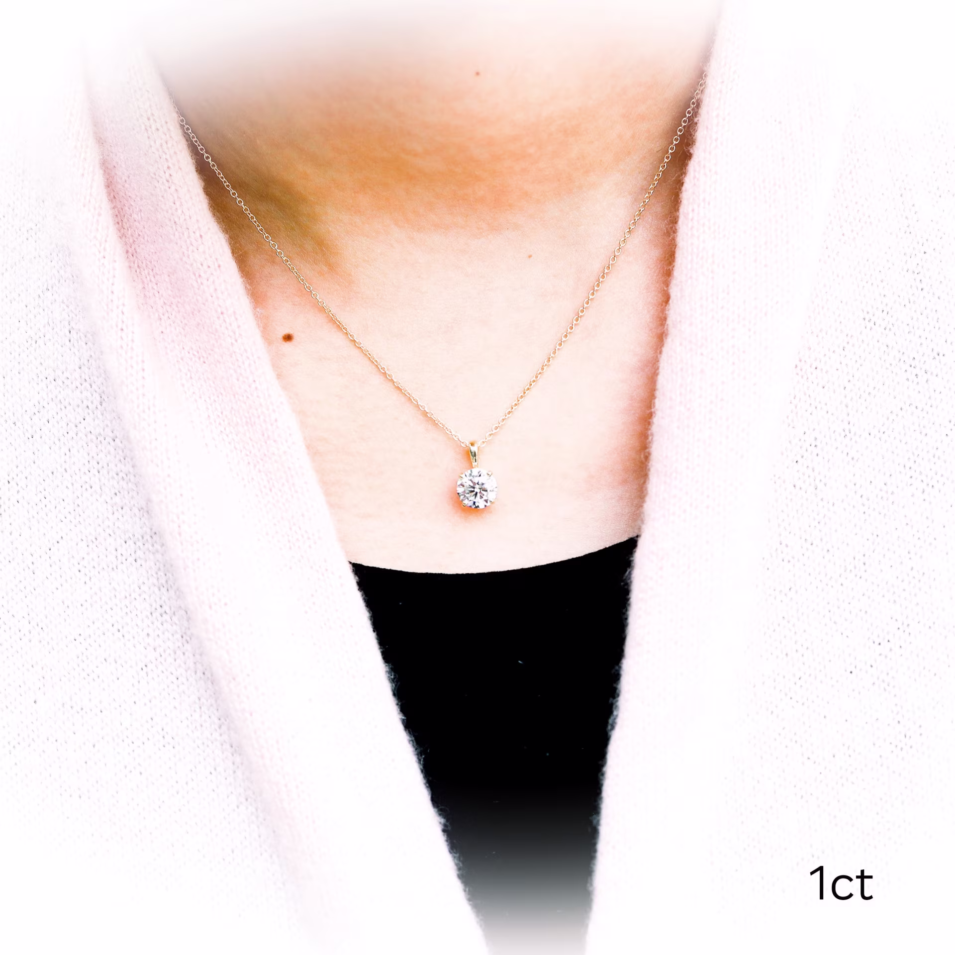 yellow gold 1 carat round lab diamond pendant ada diamonds design ad 011