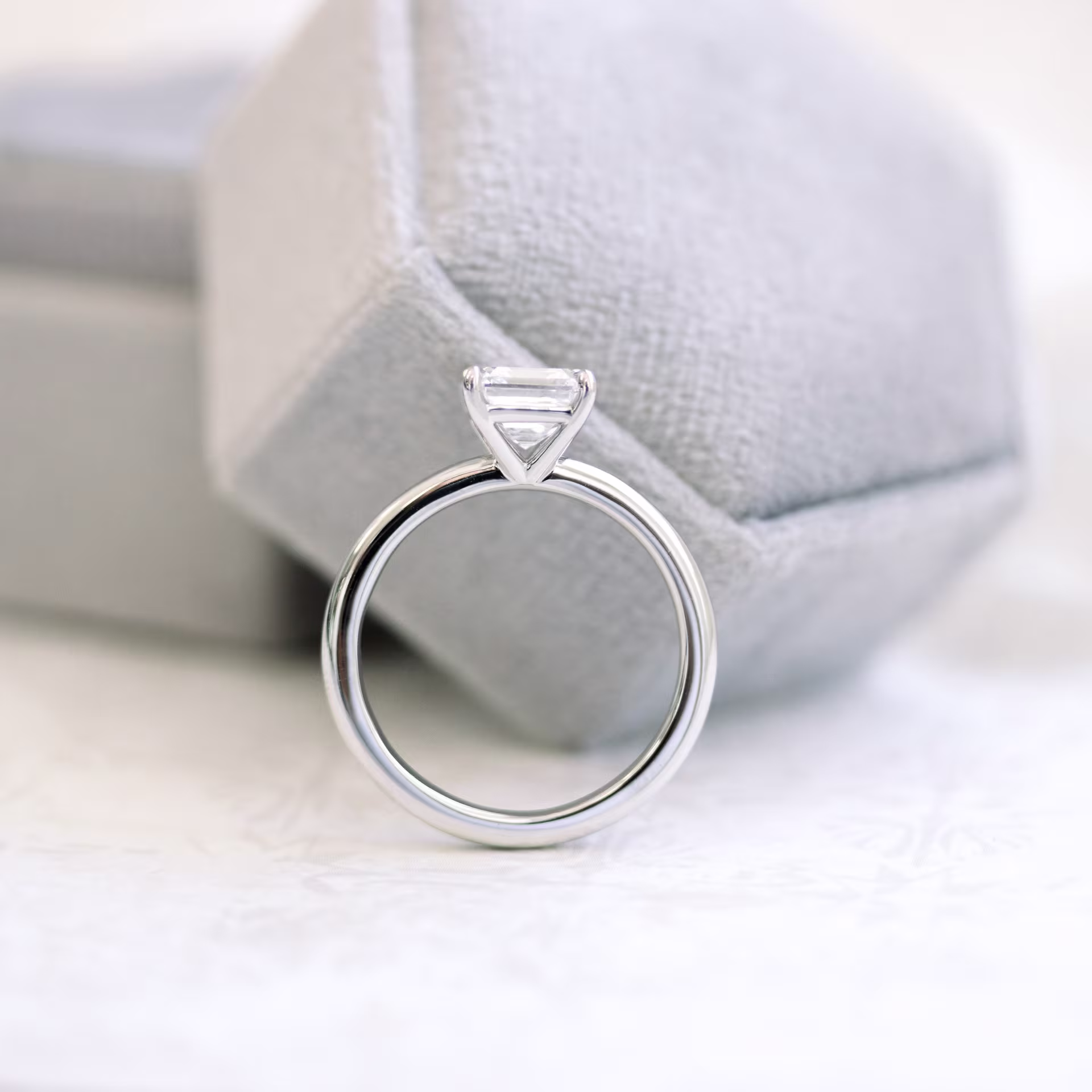 platinum 1.75 ct petite four prong solitaire engagement ring with asscher lab diamond center stone ada diamonds design ad 234