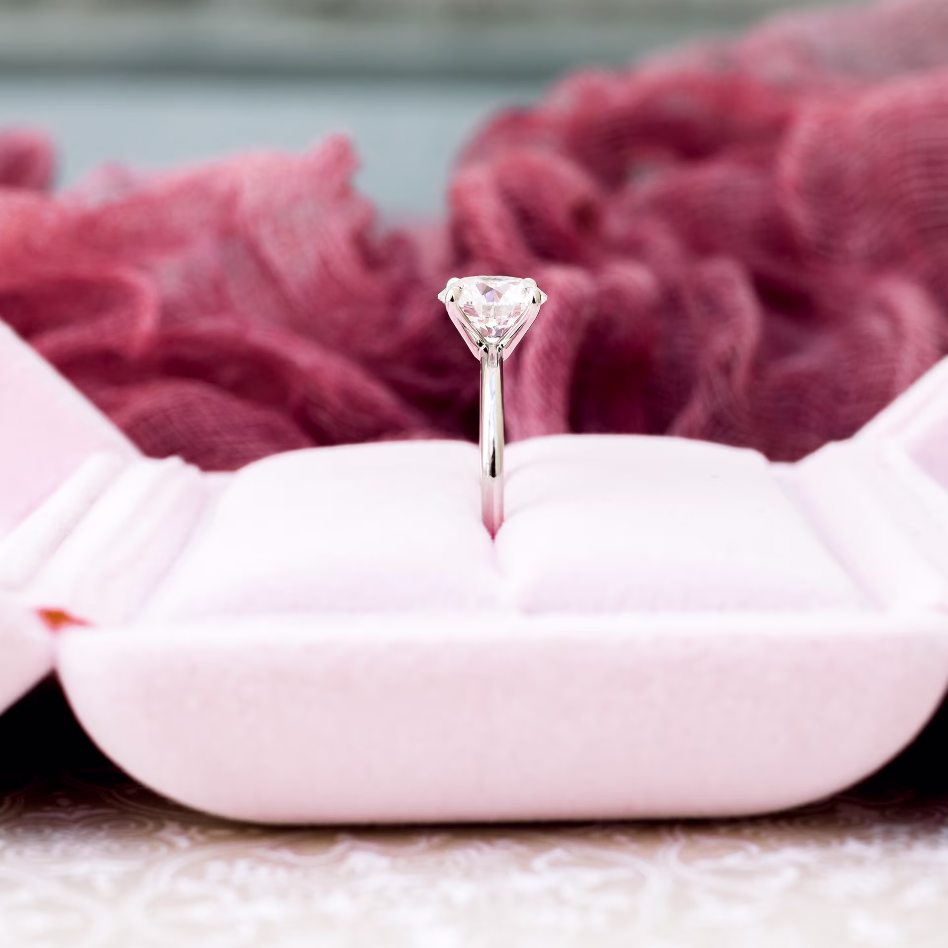 2.75ct Classic Round four prong solitare made in platinum engagement ring made with laboratory grown diamonds ADA Diamonds design ad 144