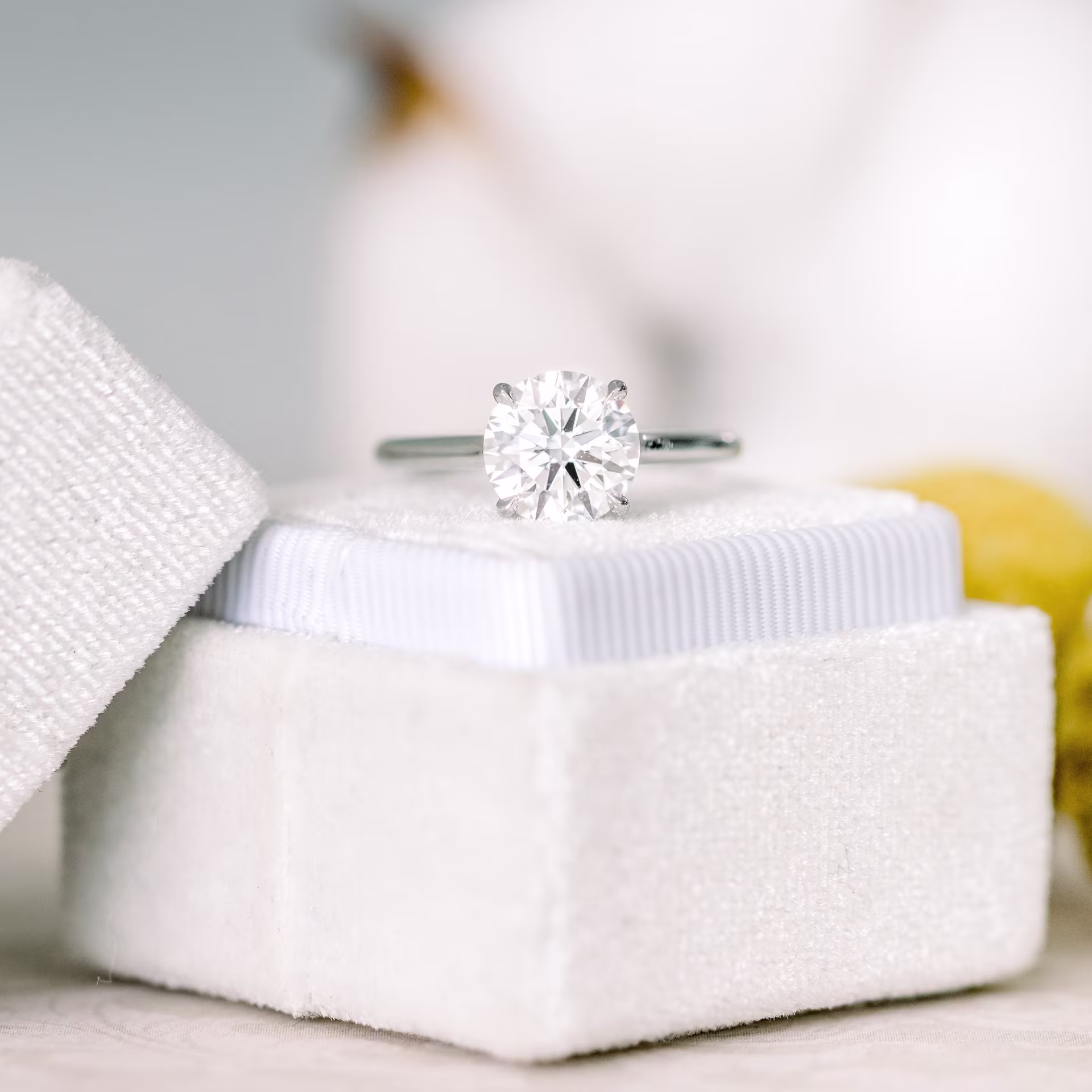 platinum 2 ct lab diamond round trellis solitaire engagement ring ada diamonds design ad 069 macro view