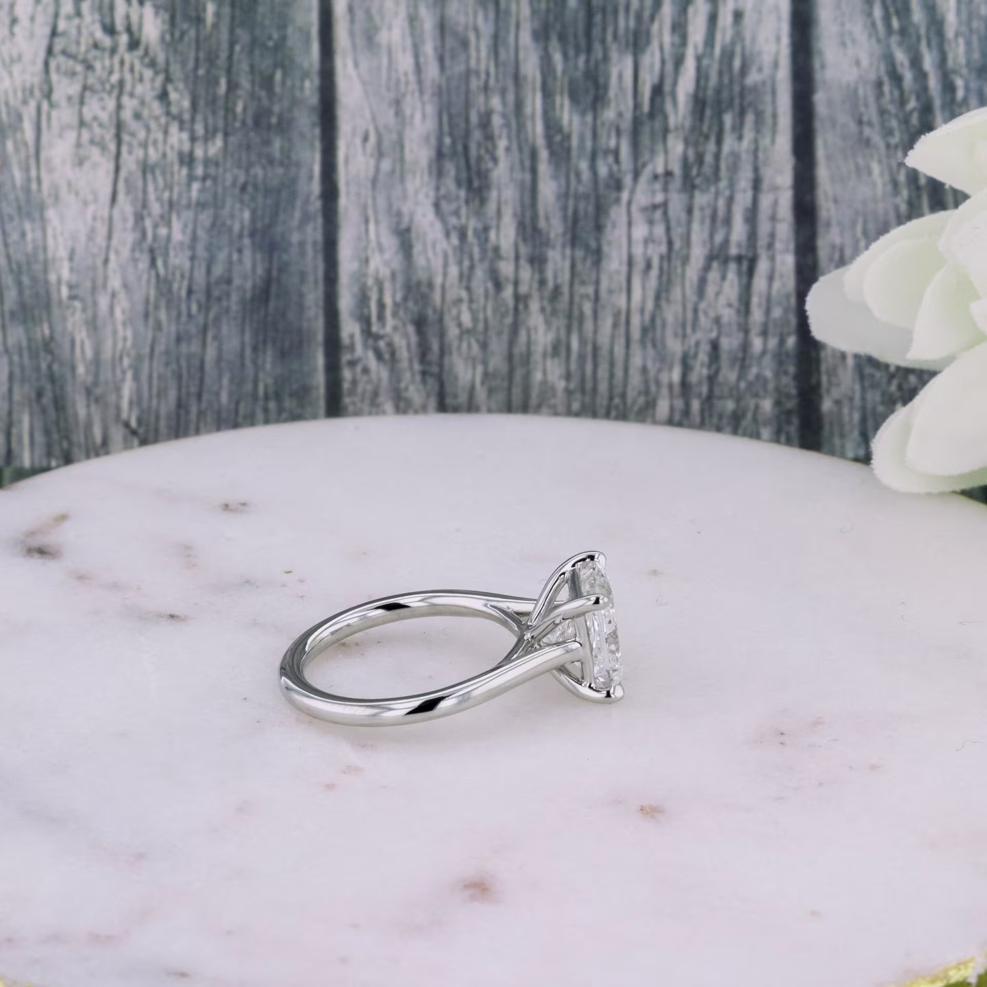 white gold 2.25 ct princess cut lab grown diamond in trellis solitaire engagement ring ada diamonds design ad 342 profile