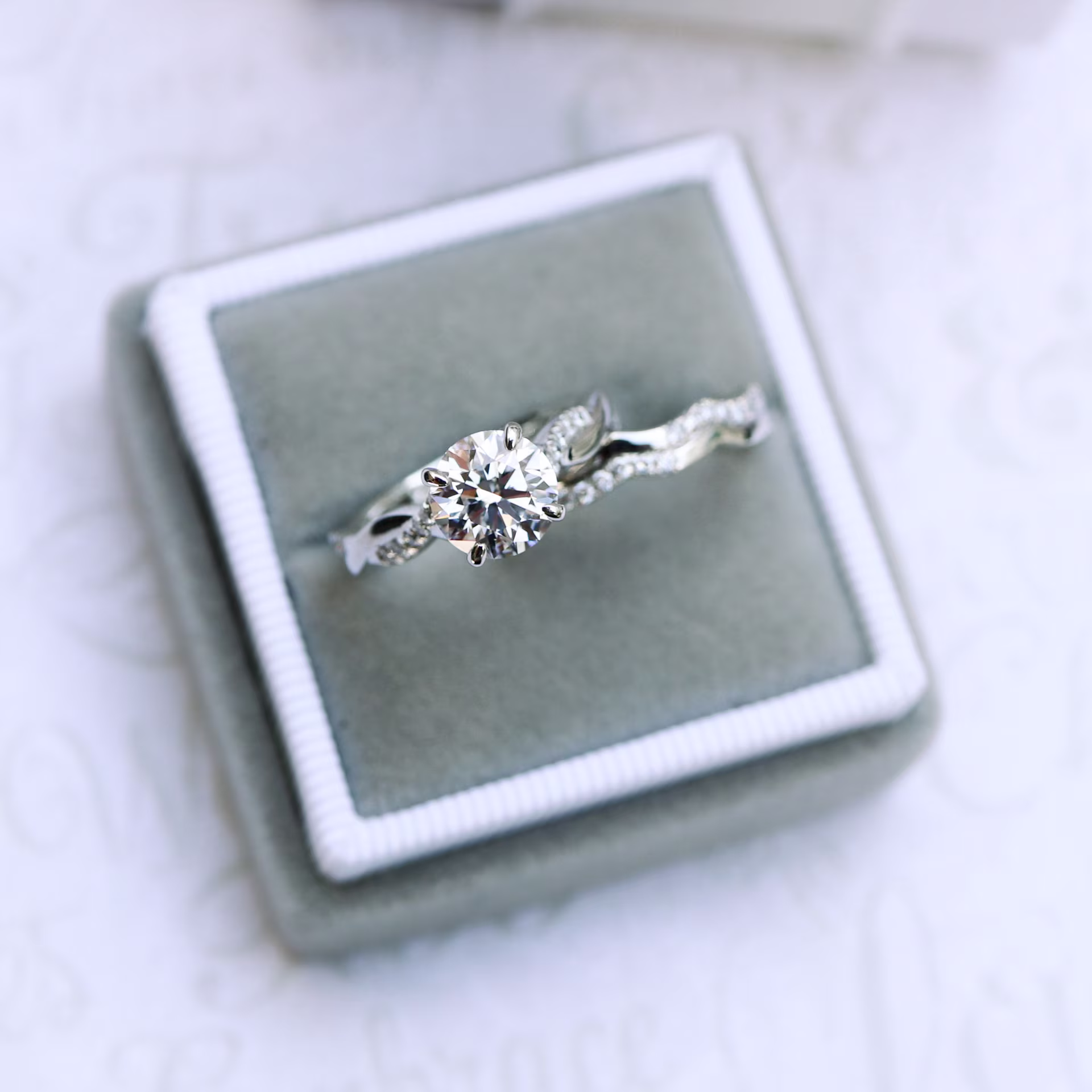 Custom Lab Diamond Twist Three Quarter Wedding Band Ada Diamonds  AD-262