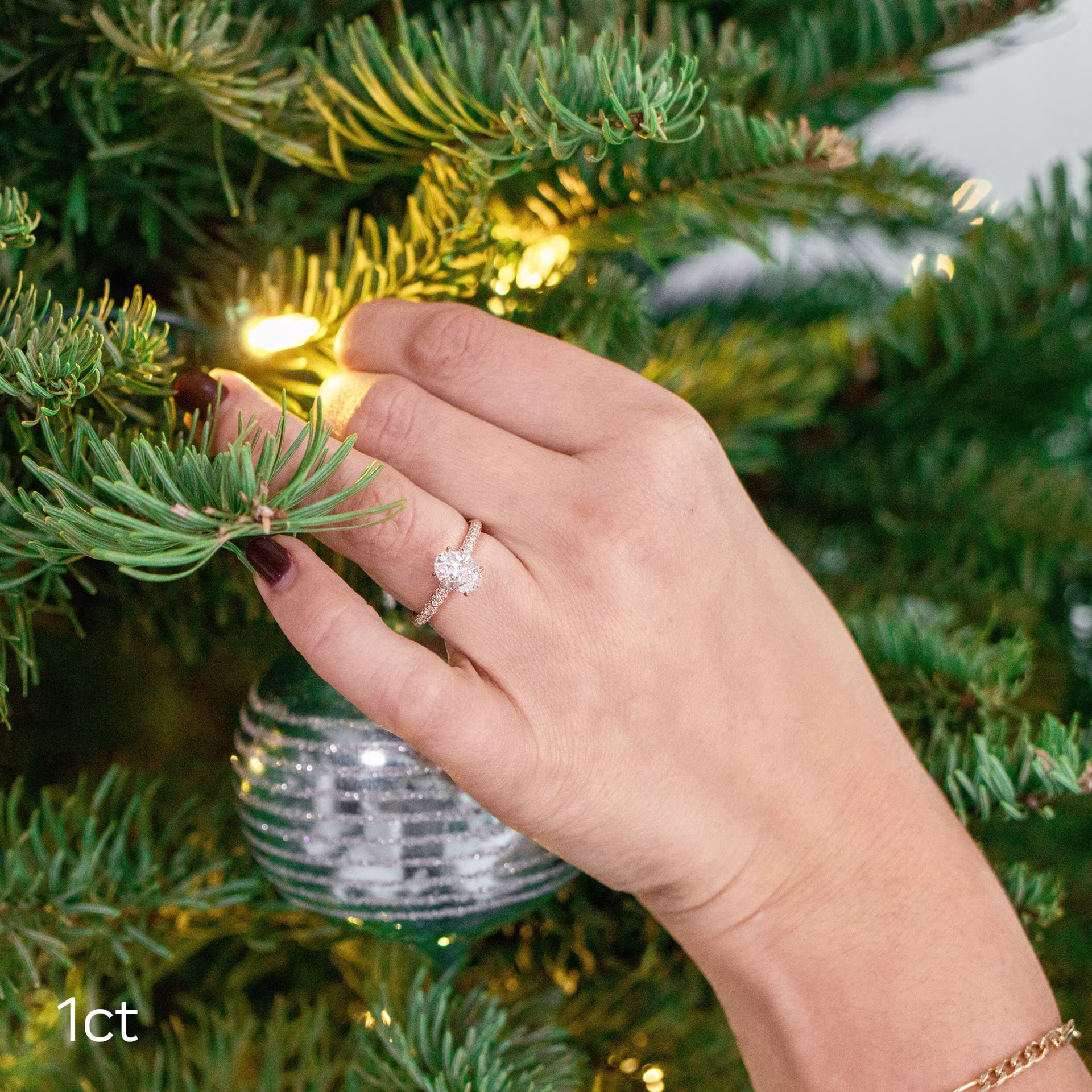 1ct oval lab diamond in micro pave setting