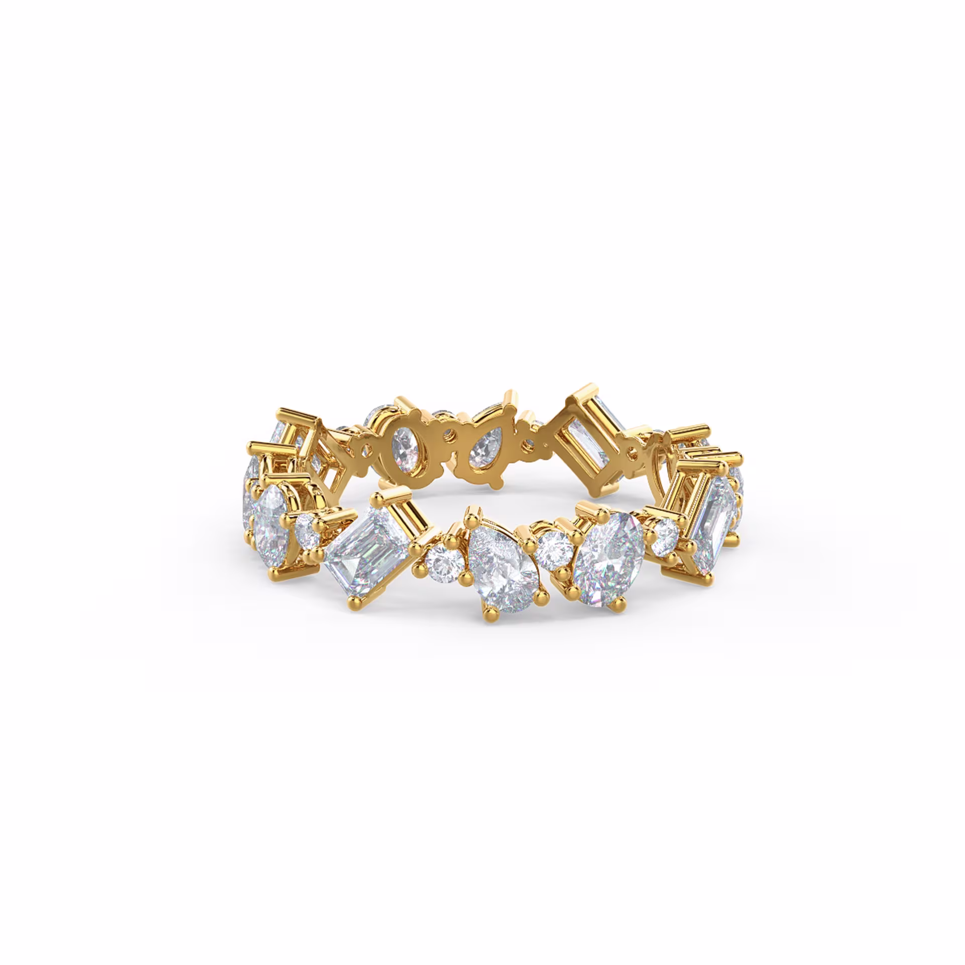 2.0 ct Diamonds set in Yellow Gold Cassie Eternity Band (Main View)