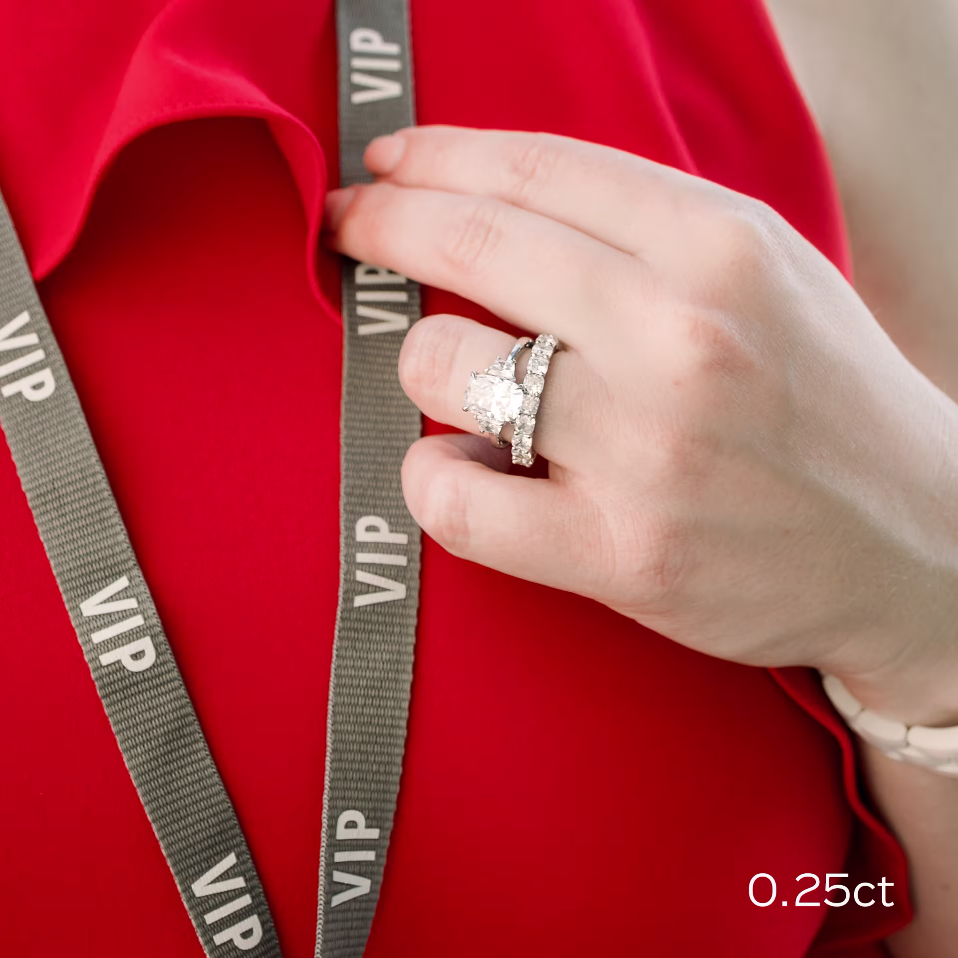 White Gold Cushion Three Quarter Band in 18k White Gold 3.5ctw featuring High Quality 3.5 ct Lab Diamonds (Main View)