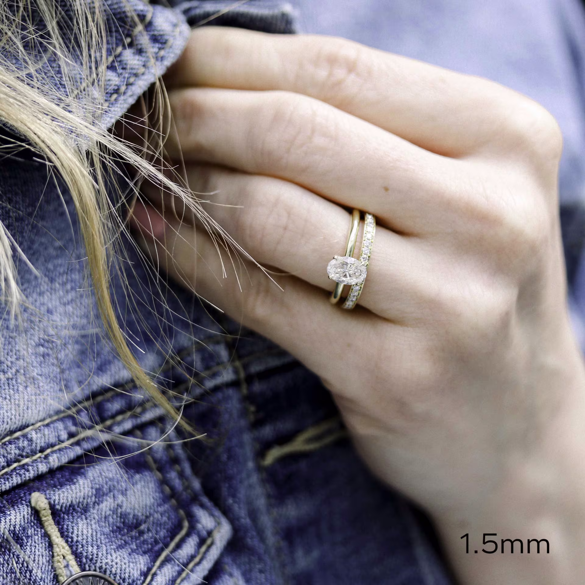 0.45 ct Round Lab Diamonds Channel Set Three Quarter Band in 14k Yellow Gold (Main View)