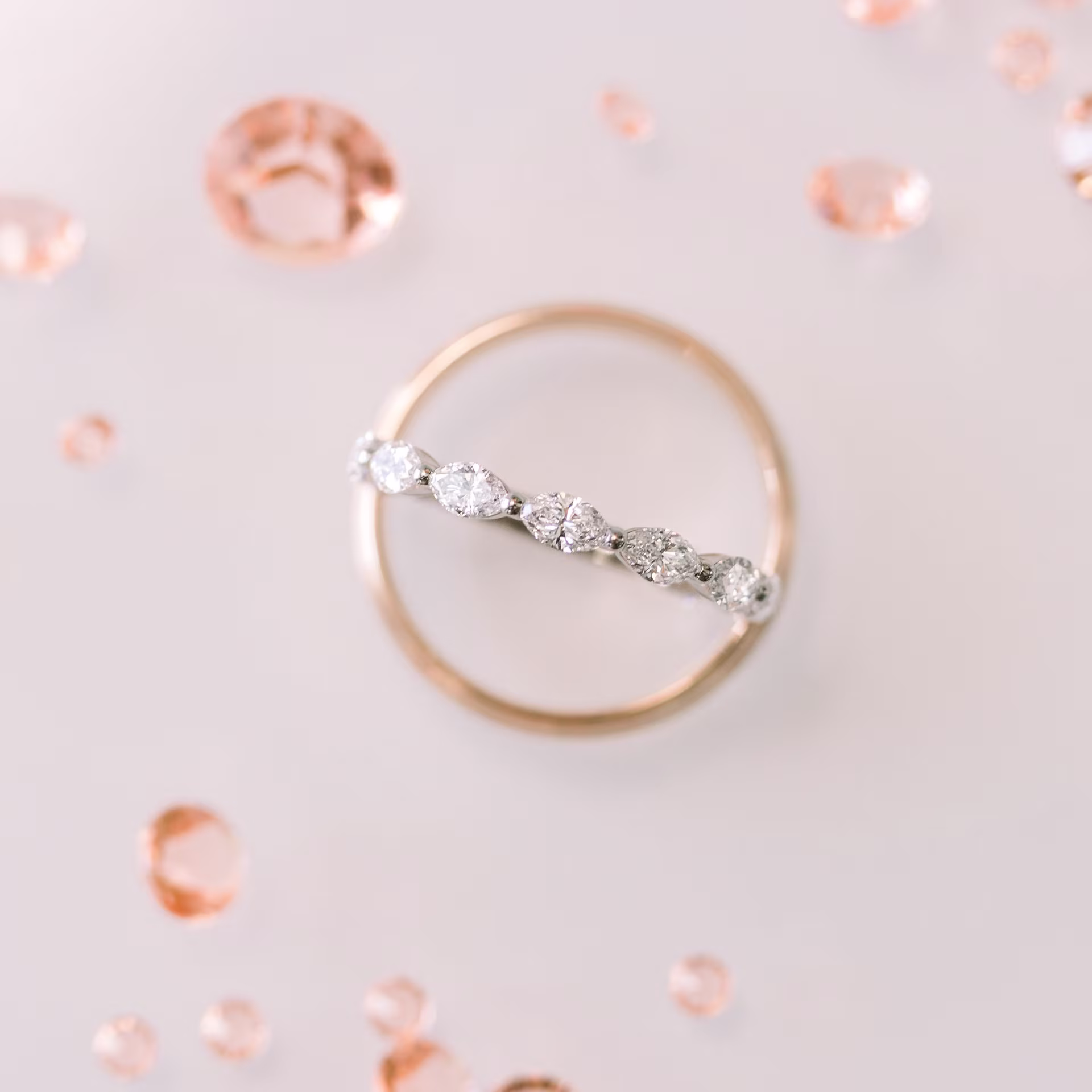 Platinum 1.3ctw Marquise Diamond East-West Eternity Band in Platinum featuring Hand Selected 1.3 Carat Man Made Diamonds (Main View)