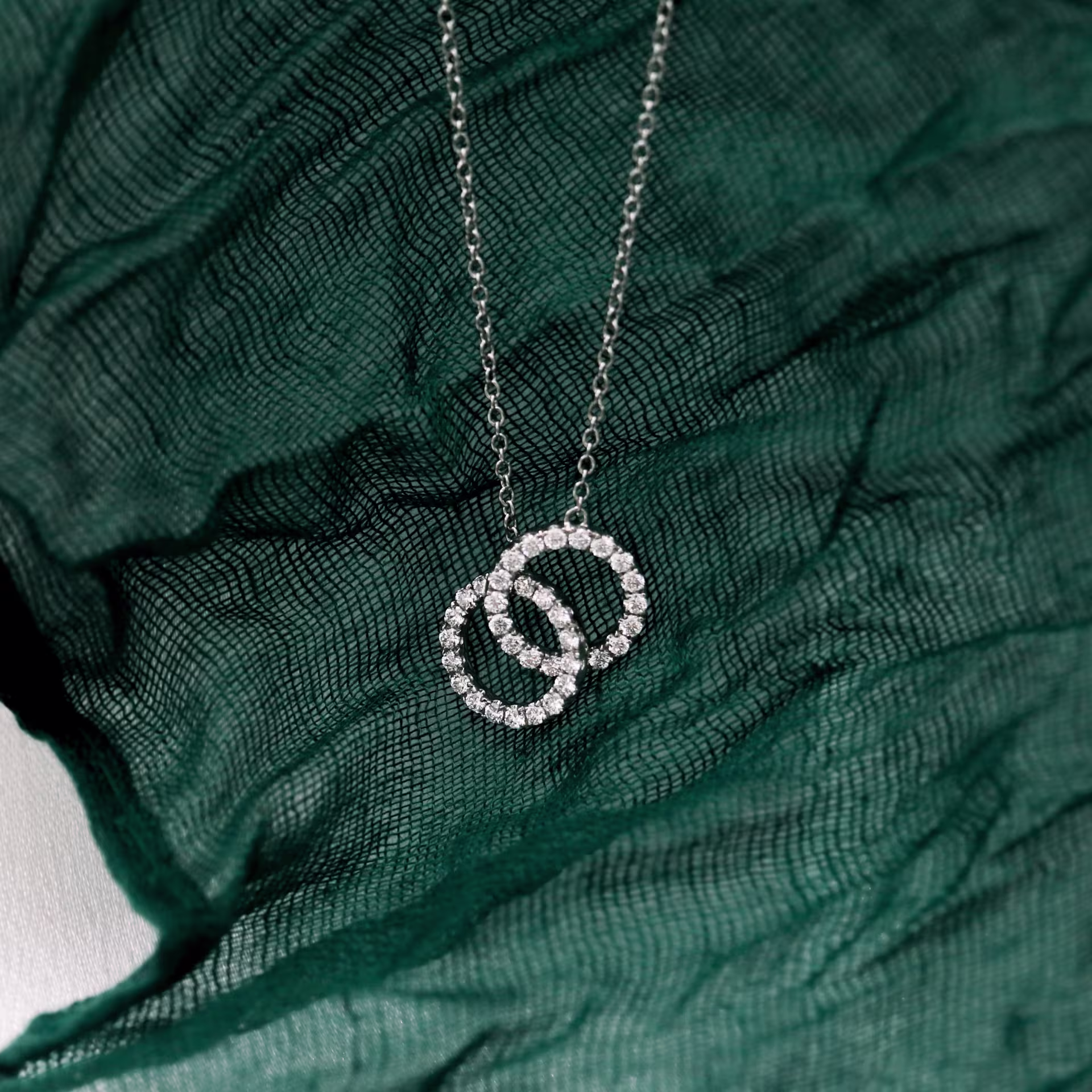 0.5 Carat Round Diamonds set in Platinum Double Karma Necklace (Main View)