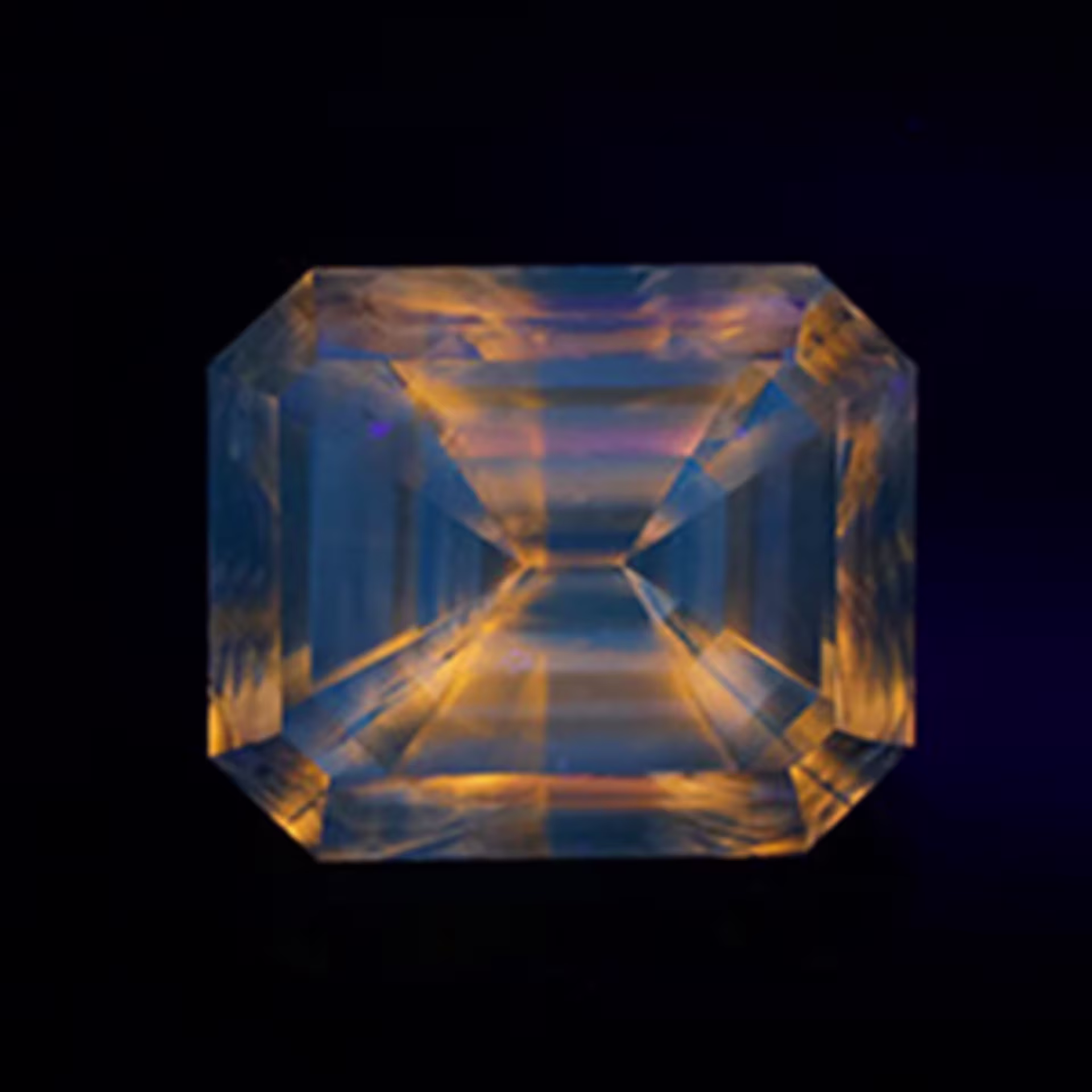 An HPHT diamond with strong phosphorescence will glow orange once you turn the UV light off.