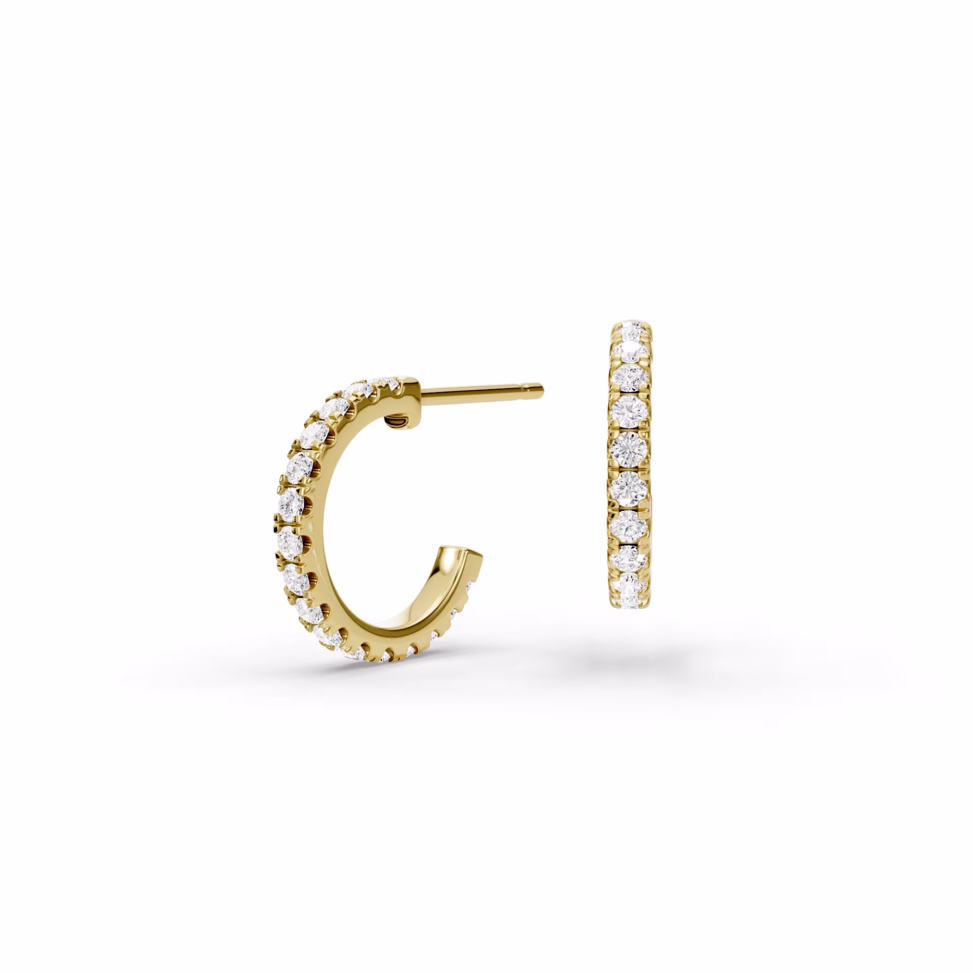 14k-Yellow-Gold-J-Huggie-Hoop-Earrings-with-0-63-carat-Round-Diamonds_AD-325