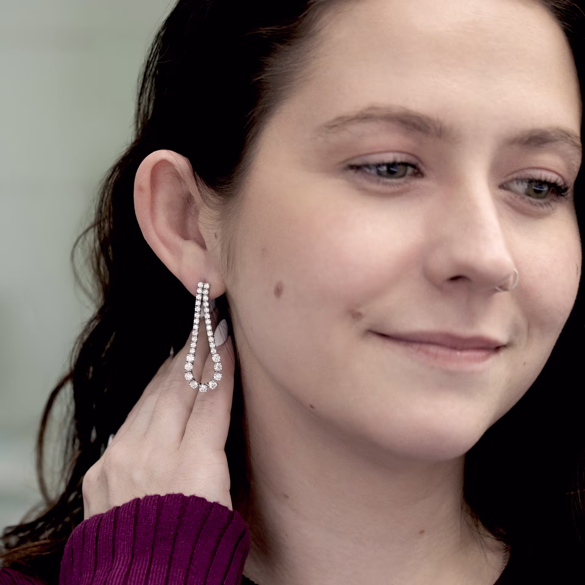 Platinum-Graduated-Teardrop-Earrings-with-3-5-carat-Round-Lab-Diamonds_AD-665