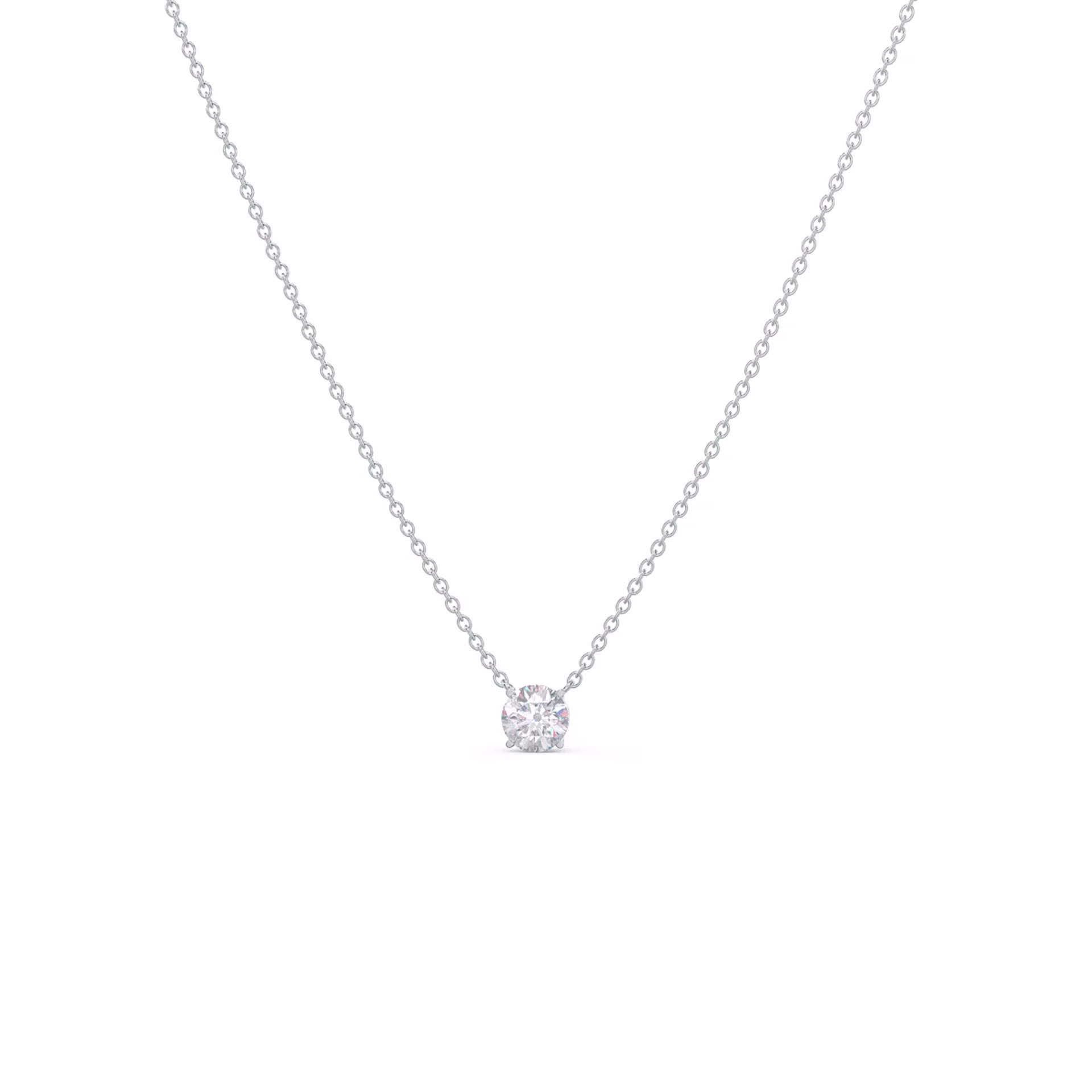 0.5 ct Diamonds set in Platinum Floating Round Pendant (Main View)