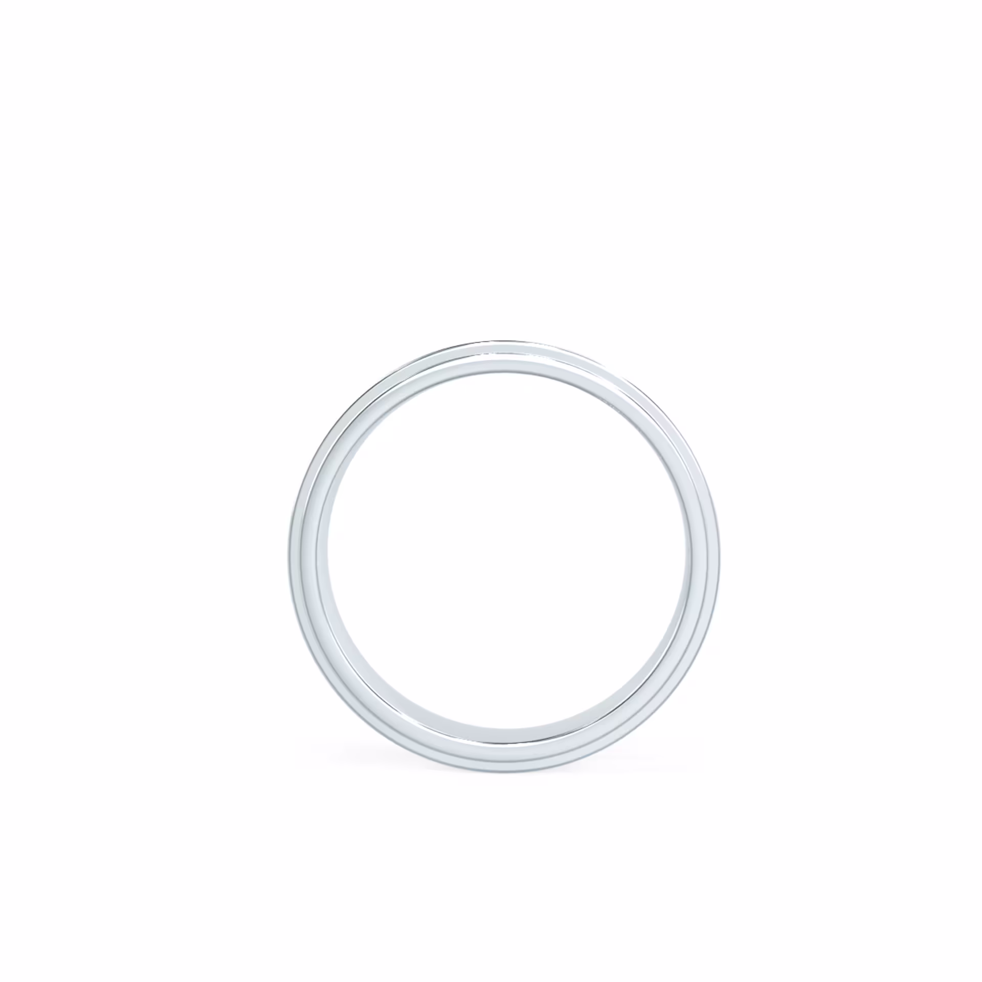 Alternate White Image for Classic Flat Beveled Ring