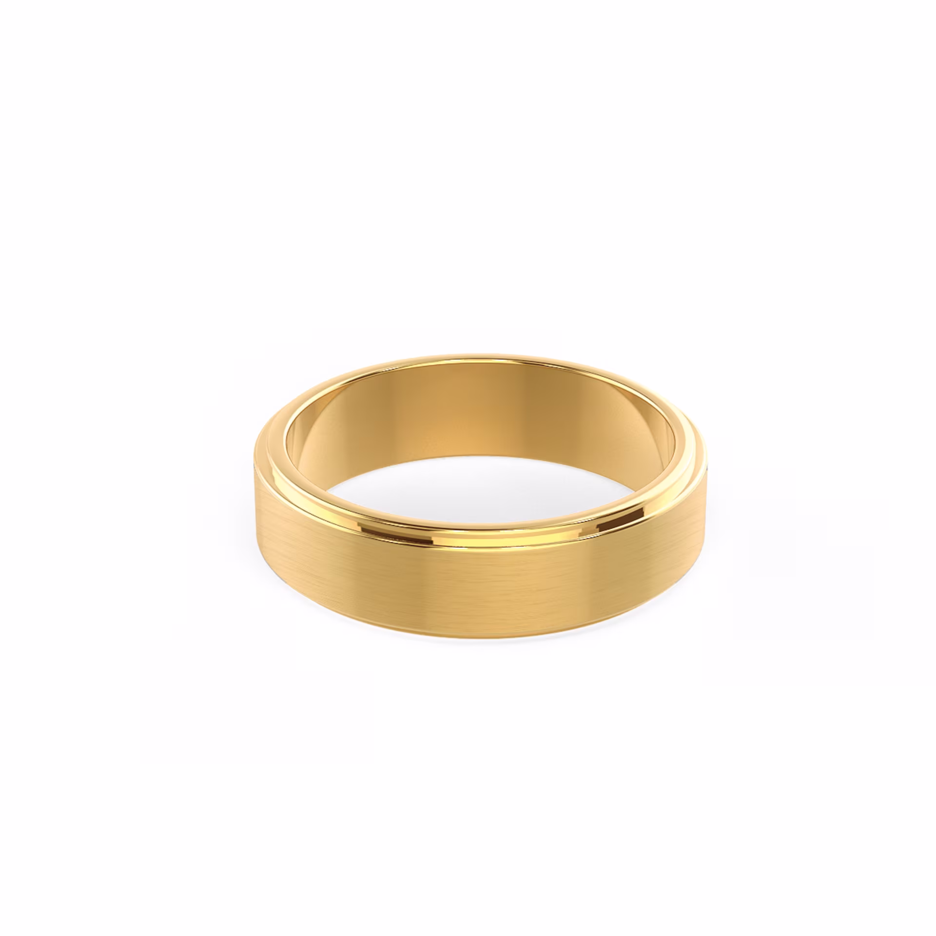 Primary Yellow Image for Matte Flat Beveled Ring