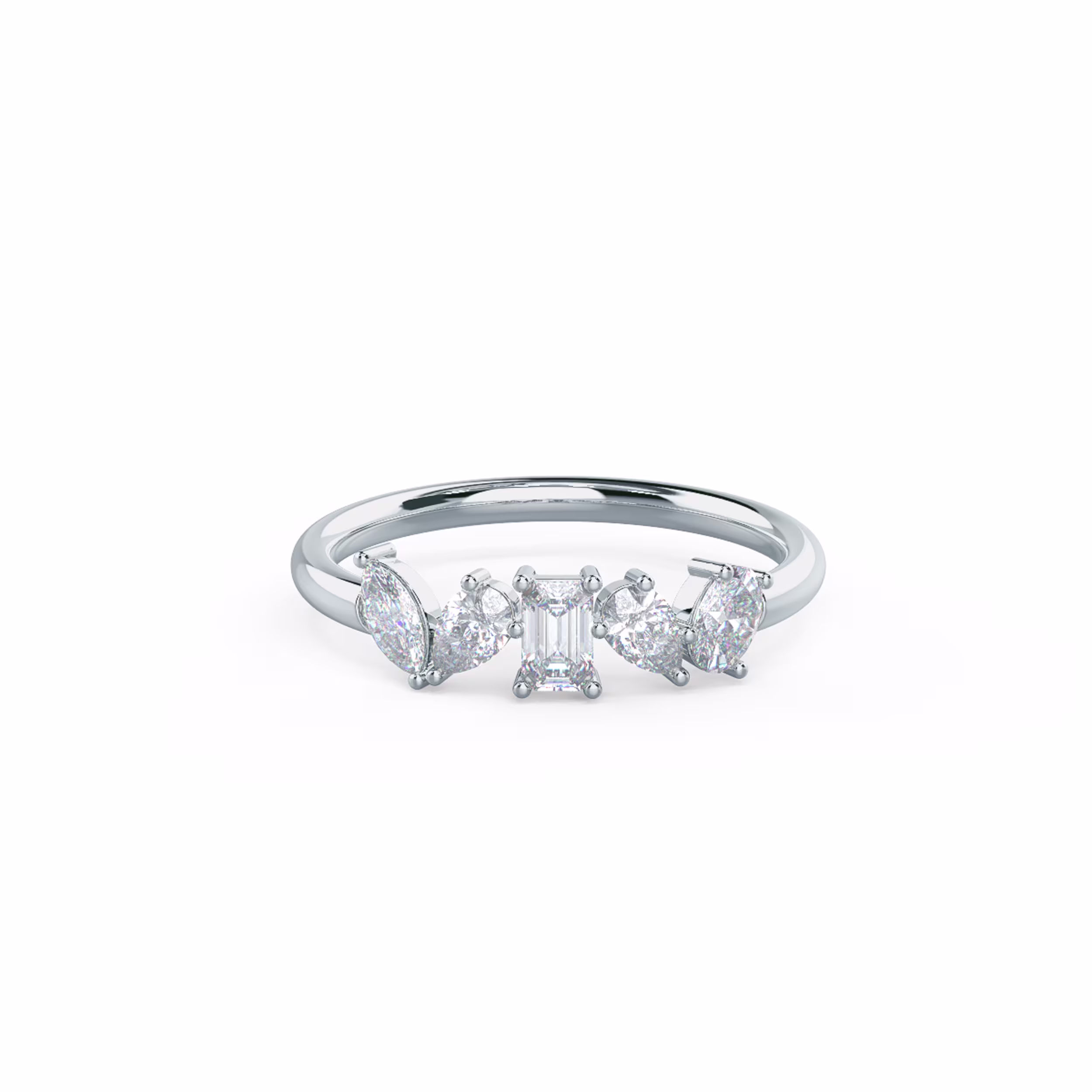 White Gold Cassidy Five Stone featuring 0.65 ct Diamonds (Main View)