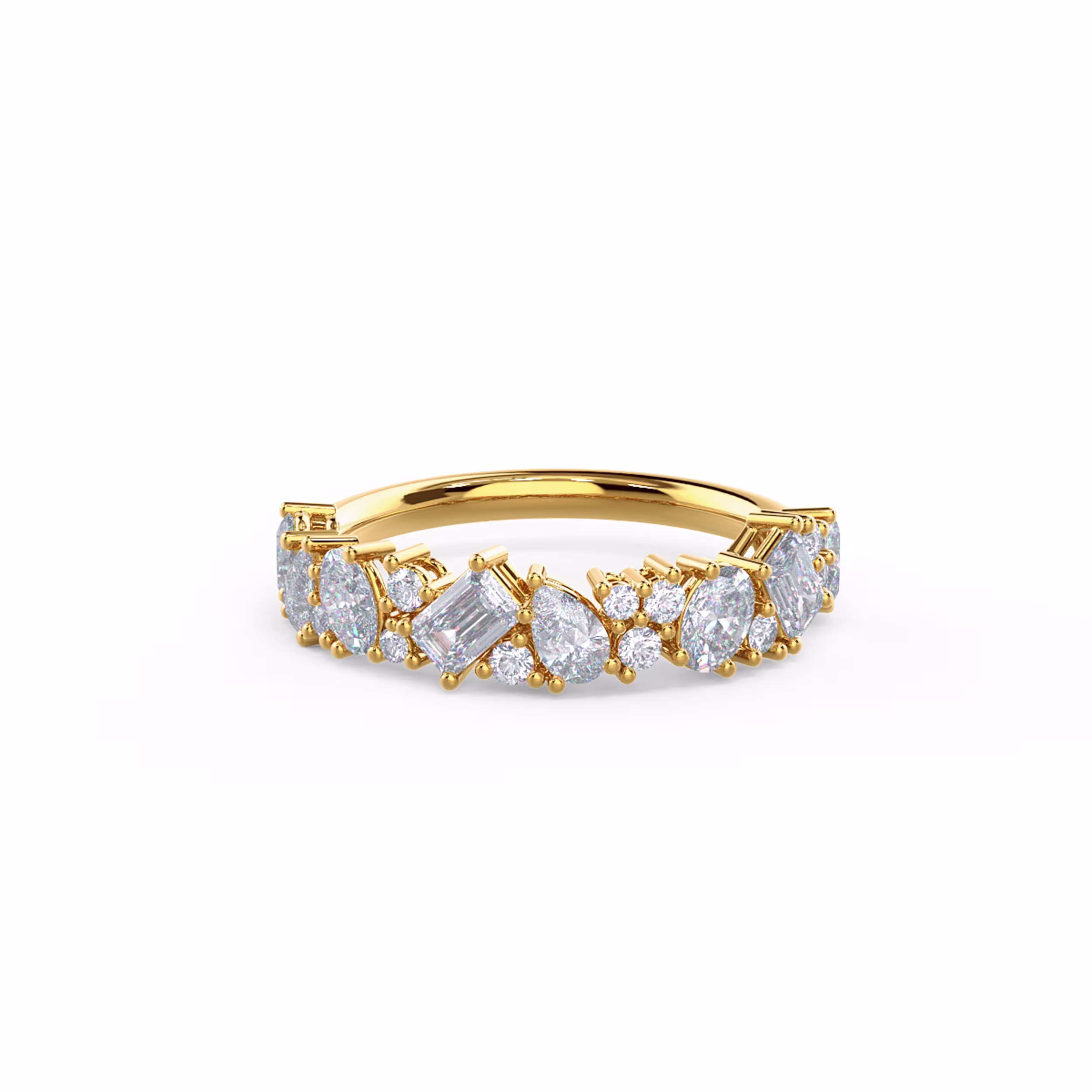 1.25 ct Diamonds set in 14k Yellow Gold Cassie Half Band (Main View)