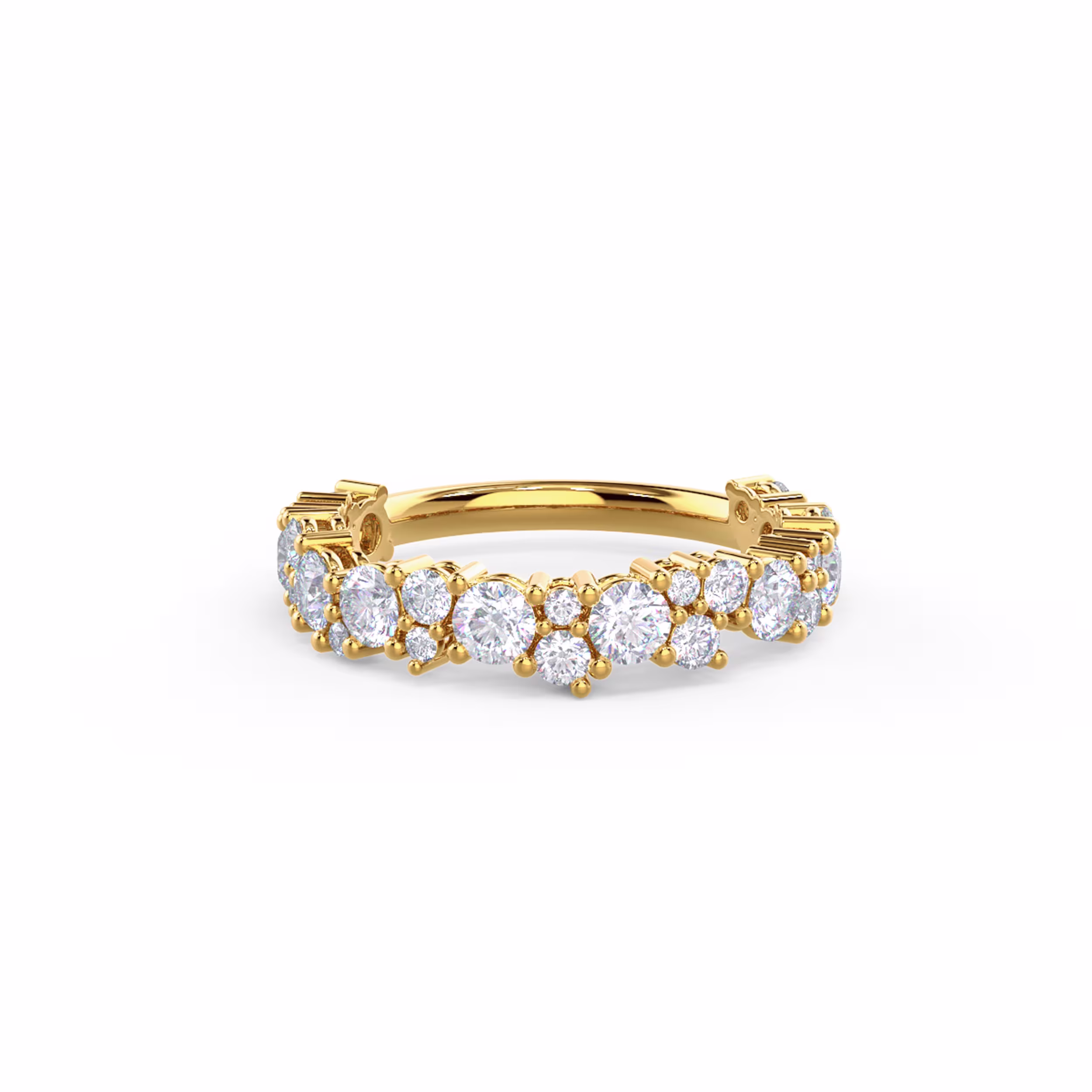1.25 ctw Round Brilliant Diamonds Melissa Three Quarter Band in 18kt Yellow Gold (Main View)