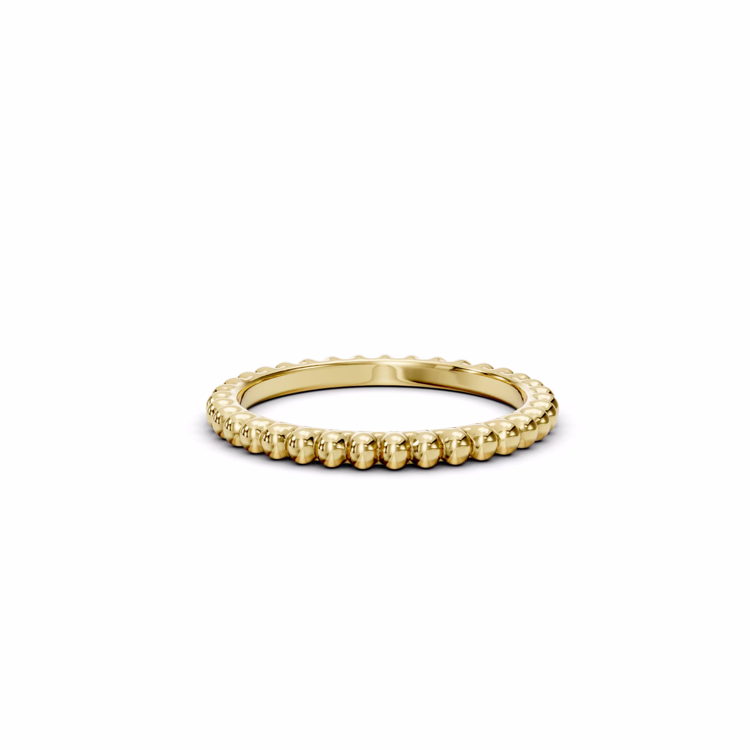 14k yellow gold Beaded Eternity Band (Main View)
