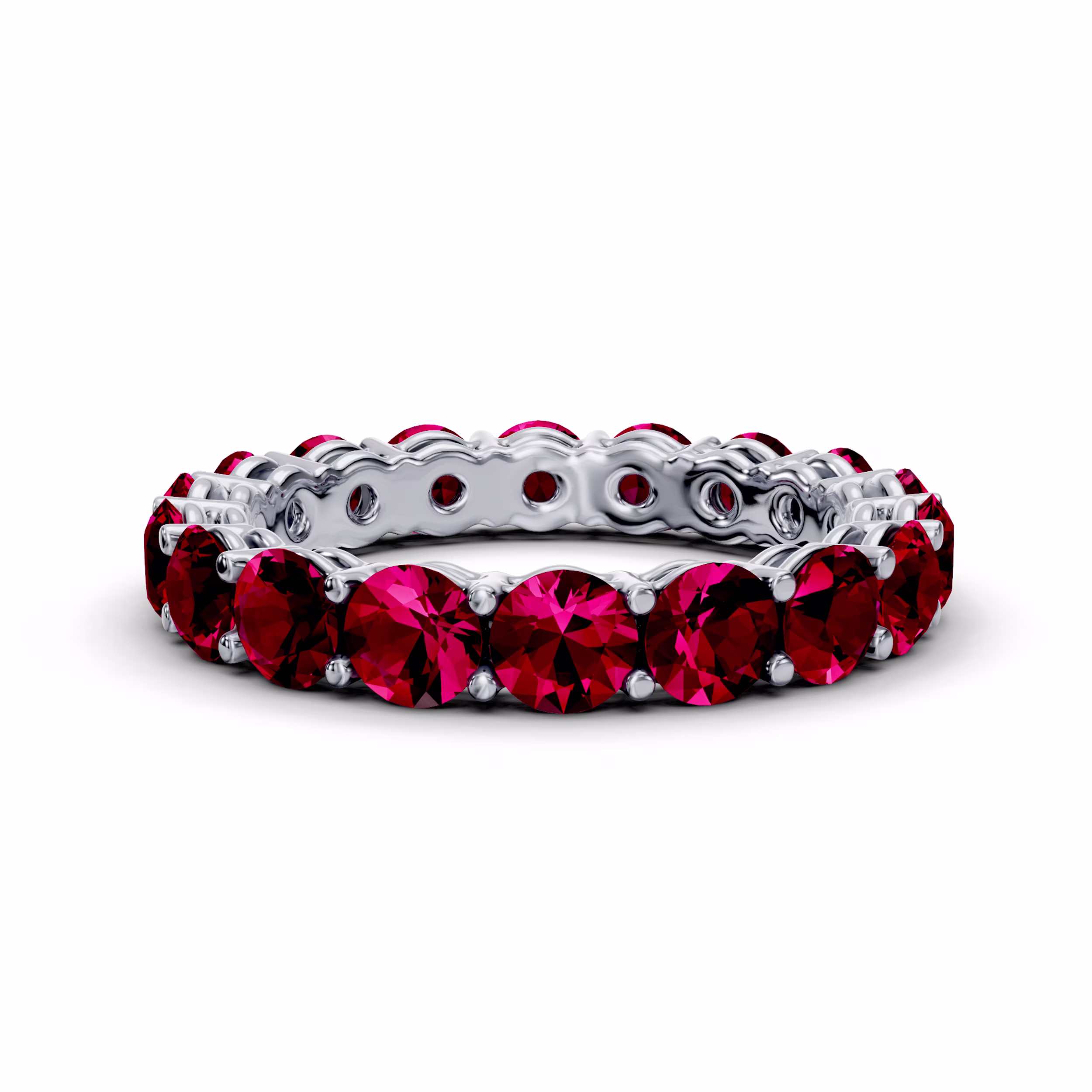 AD-081R Prong Set Eternity with 3.5mm Rubies - WG - pers