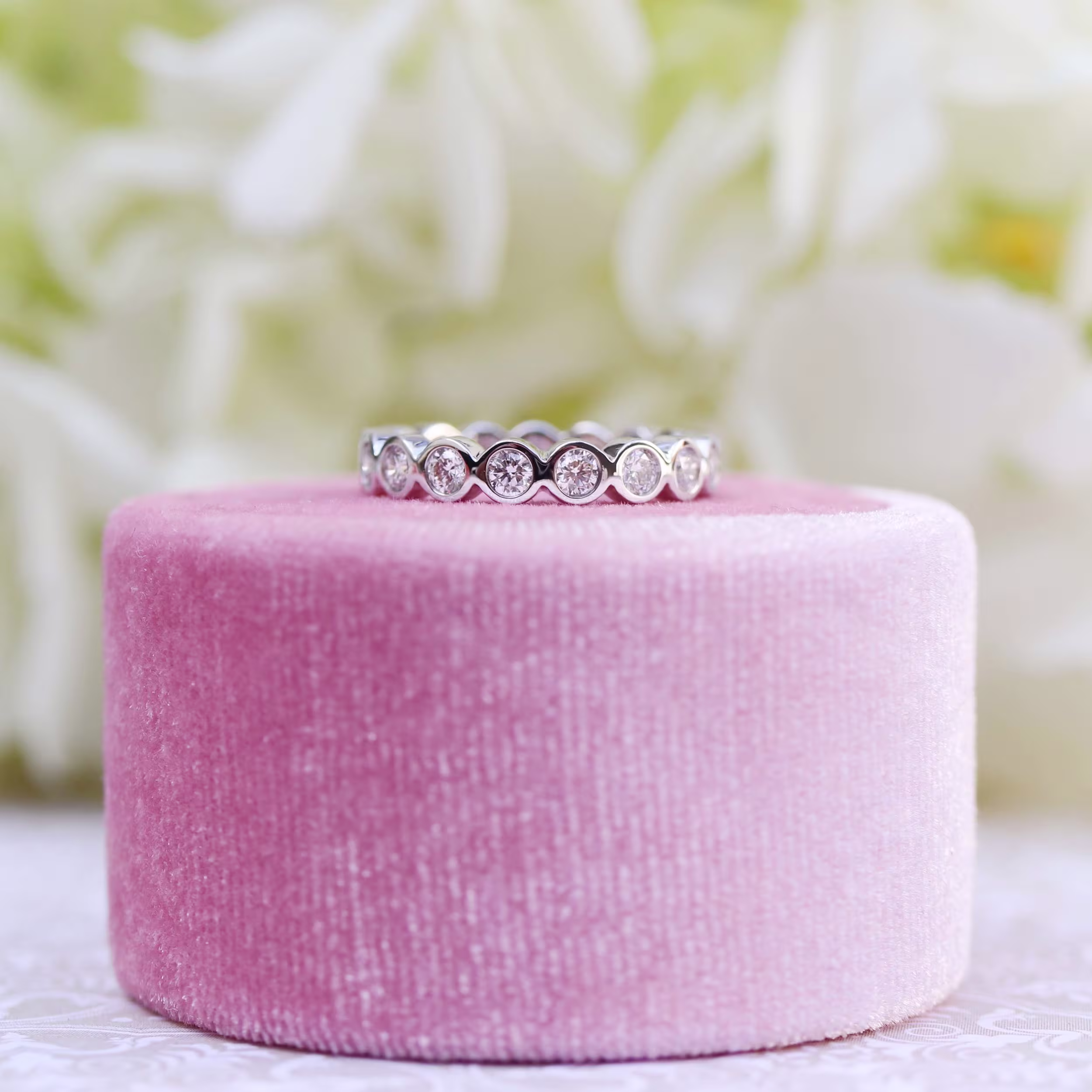 Lab Grown Diamond Bezel Eternity Band AD192