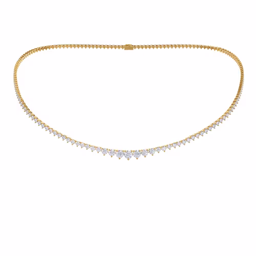 Riviera Choker in 14k Yellow Gold 7ctw