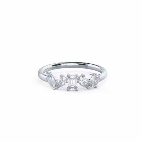 White Gold Cassidy Five Stone featuring 0.65 ct Diamonds (Main View)