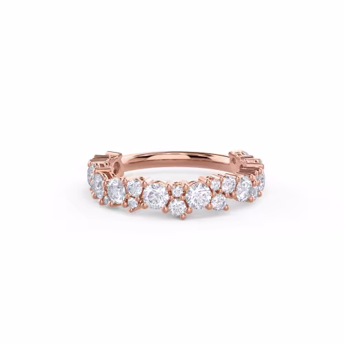 14kt Rose Gold Melissa Three Quarter Band featuring 1.25 Carat Round Diamonds (Main View)