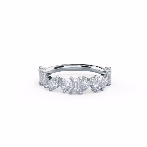 White Gold Cassidy Half Band featuring 1.5 Carat Lab Diamonds (Main View)
