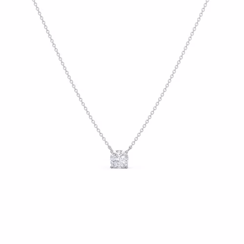 High Quality 1.0 Carat Lab Diamonds set in 14 Karat White Gold 1ctw Cushion Cut Diamond Floating Pendant in 14k White Gold