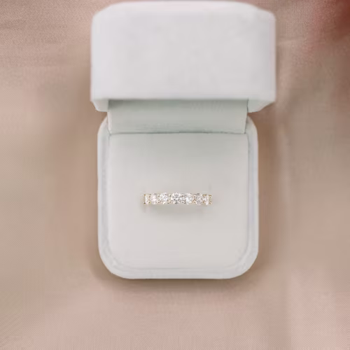 14k yellow gold round seven stone lab diamond engagement ring ada diamonds design ad 240 macro