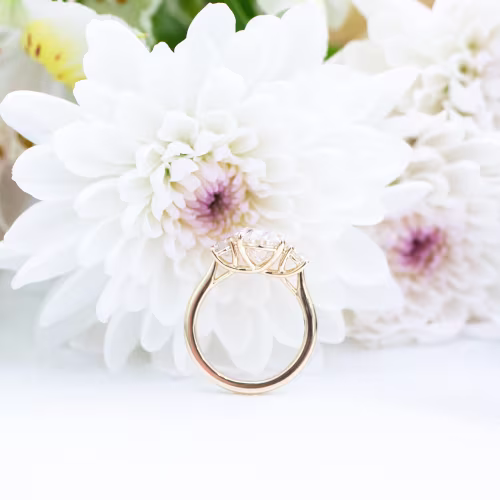 14k yellow gold 3.5 carat oval engagement ring with round side stones featuring lab grown diamonds ada diamonds design ad 458 profile