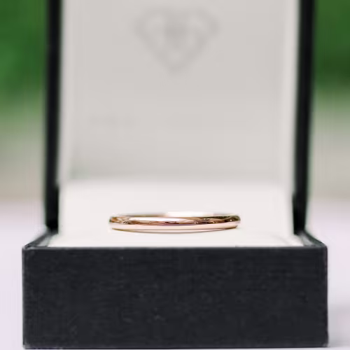 Petite Rounded Ring Mens Wedding Band In Box AD246