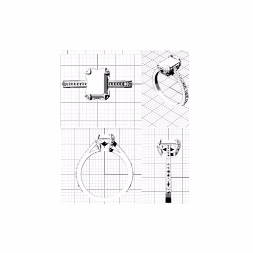 Custom Lab Created Diamond Engagement Ring Design-178