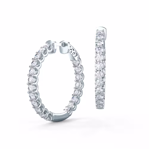 Primary White Image for French U Hoop Earrings