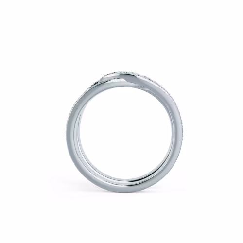Lovelock Lab Created Diamond Fashion Ring in White Gold Design-092