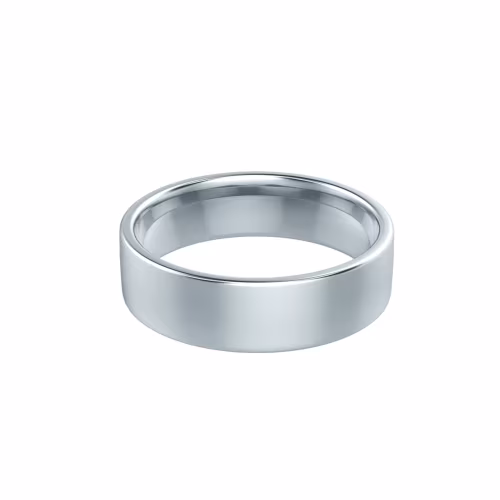 Matte Men's Wedding Band in Platinum Design-220
