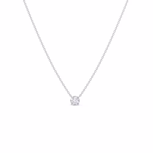 0.5 ct Diamonds set in Platinum Floating Round Pendant (Main View)
