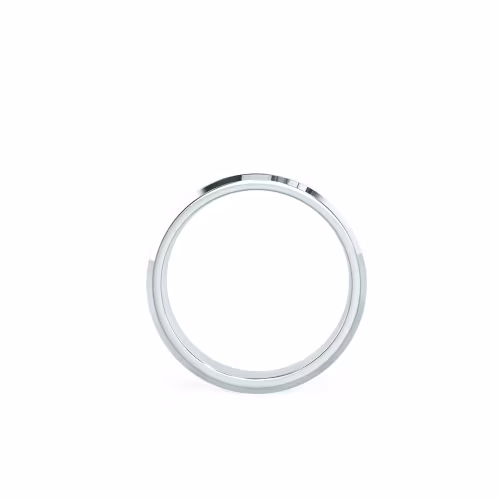 Alternate White Image for Matte Rounded Beveled Ring