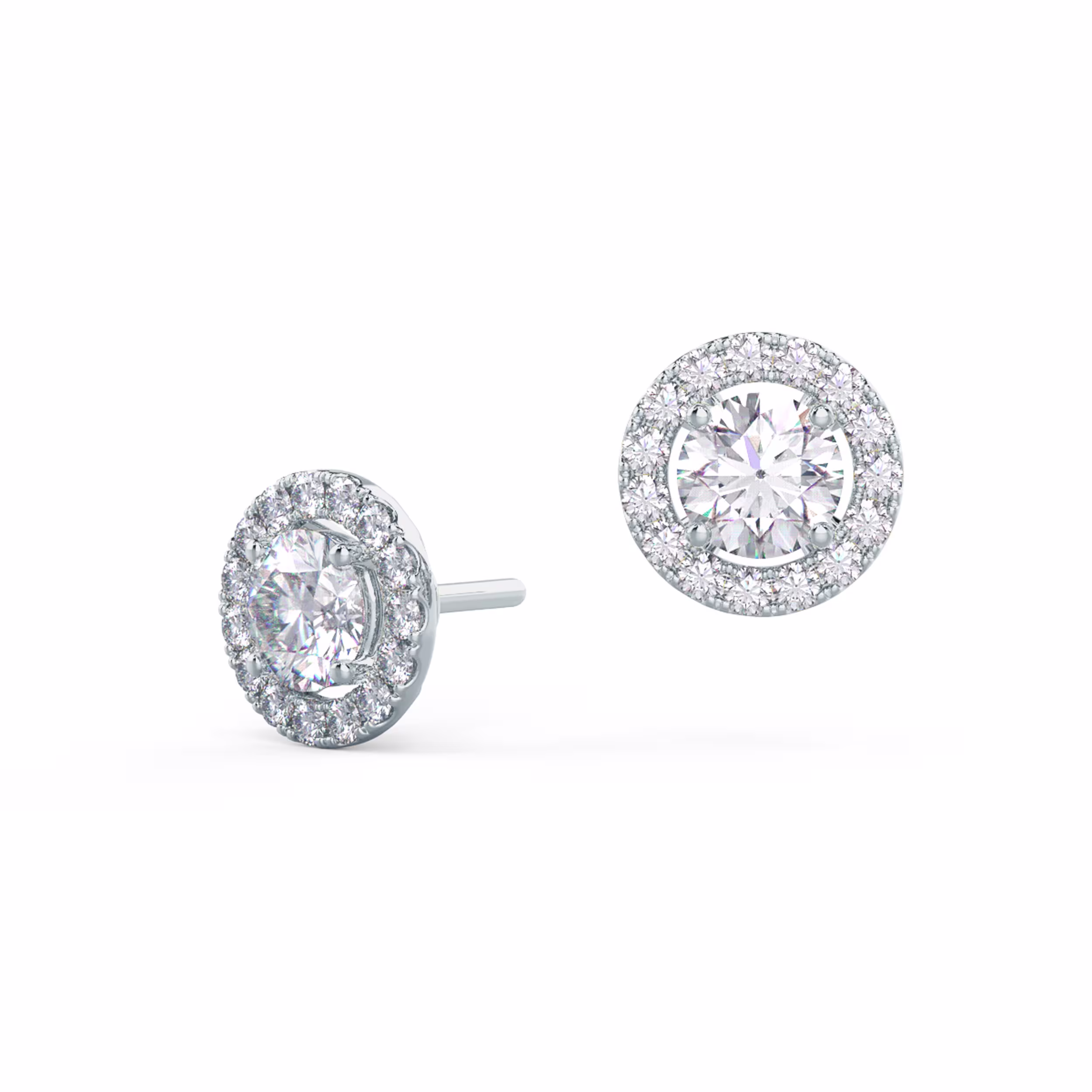Primary White Image for Diamond Halo Earring Jackets