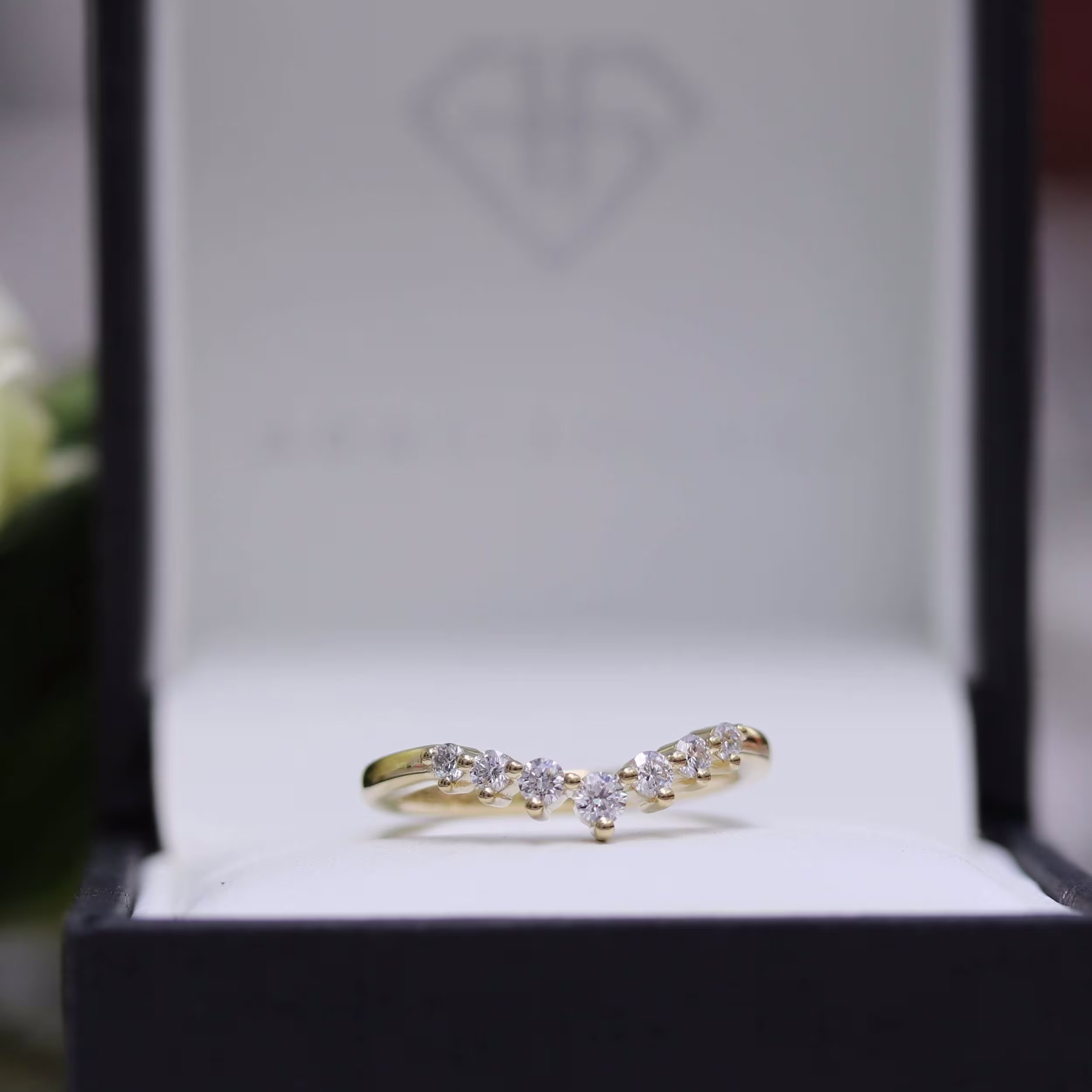 Lab Diamond Nesting Wedding Band AD258