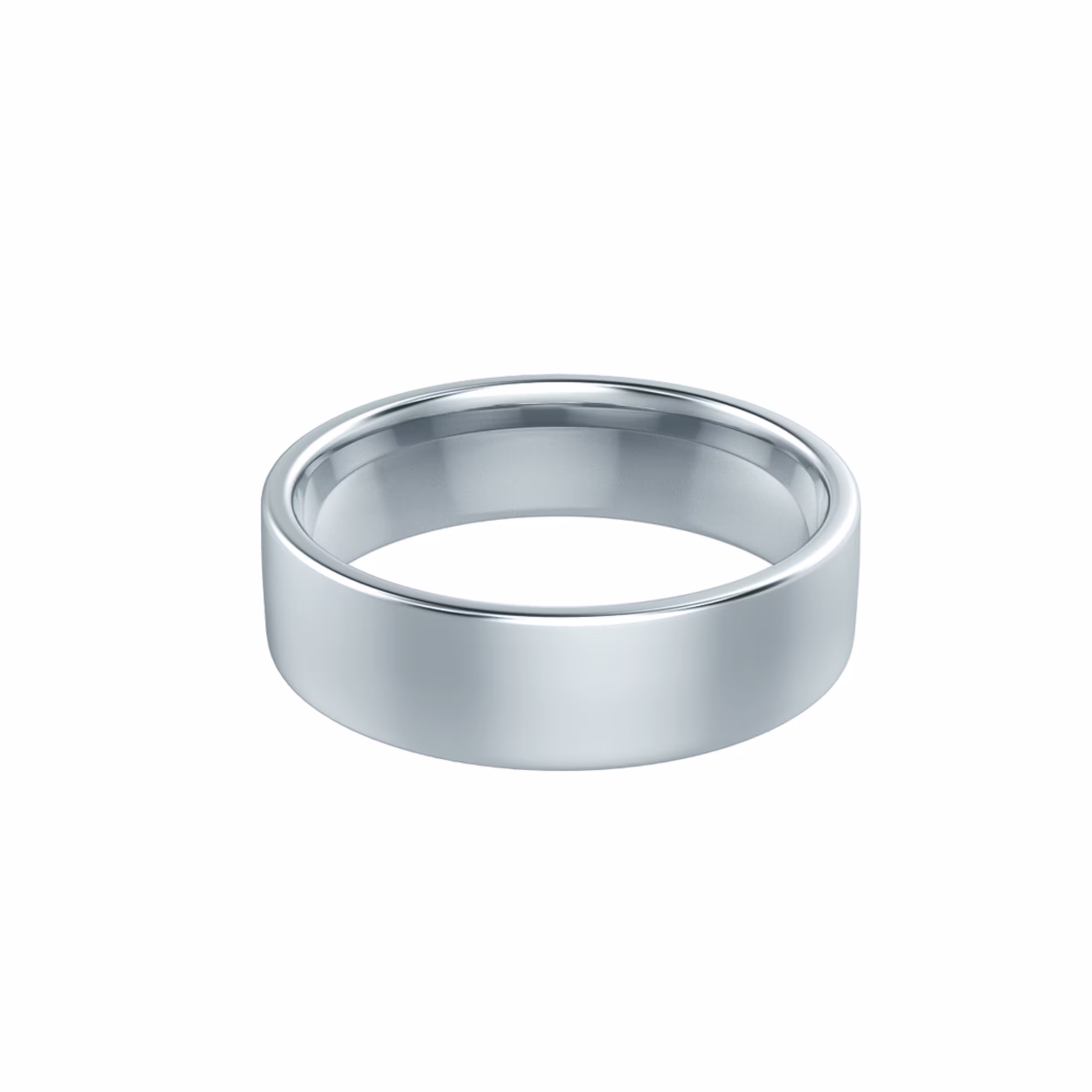 Matte Men's Wedding Band in Platinum Design-220