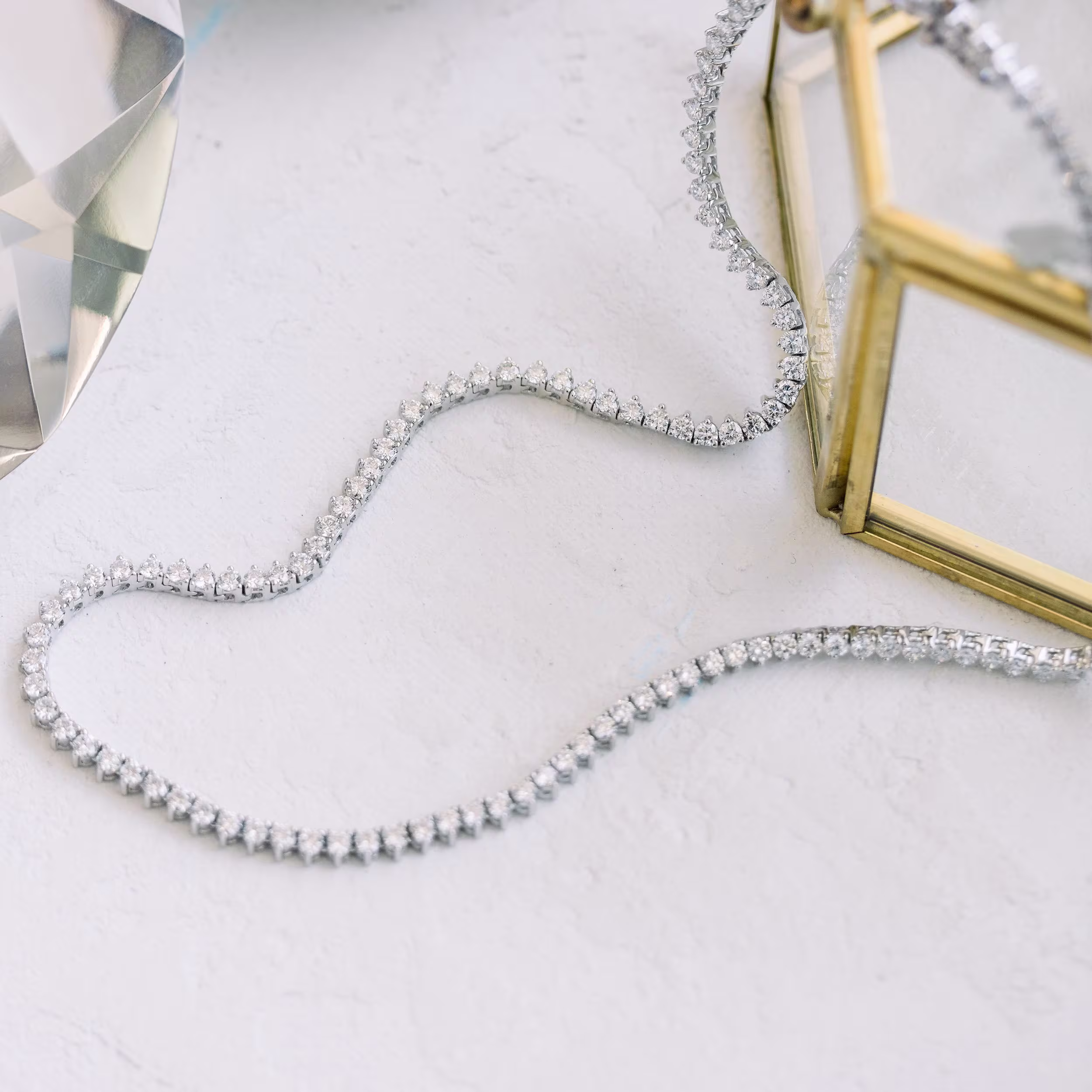 10ct lab diamond tennis necklace ada diamonds design ad 225