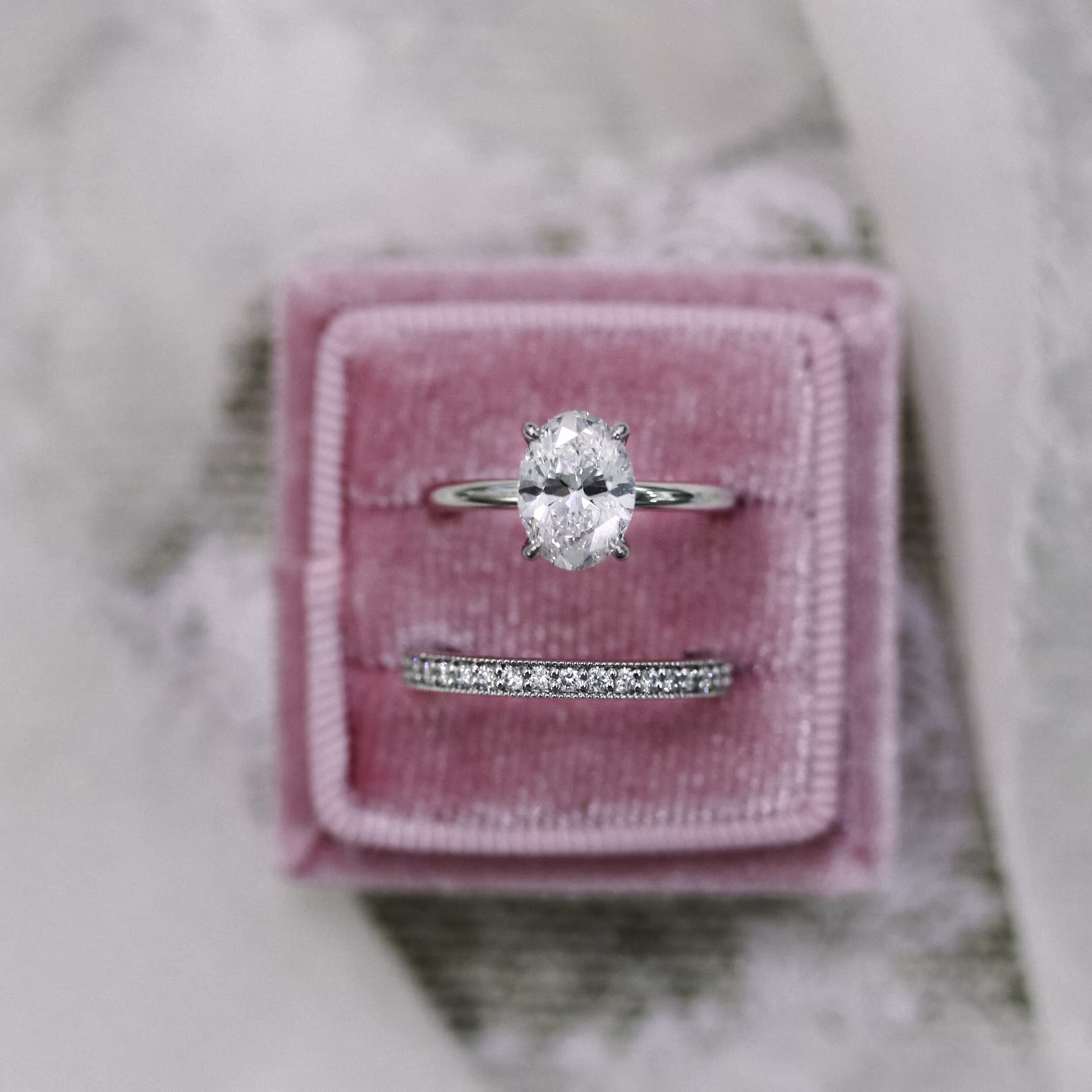 Lab Diamond Half Eternity Wedding Band Ada Diamonds AD-084