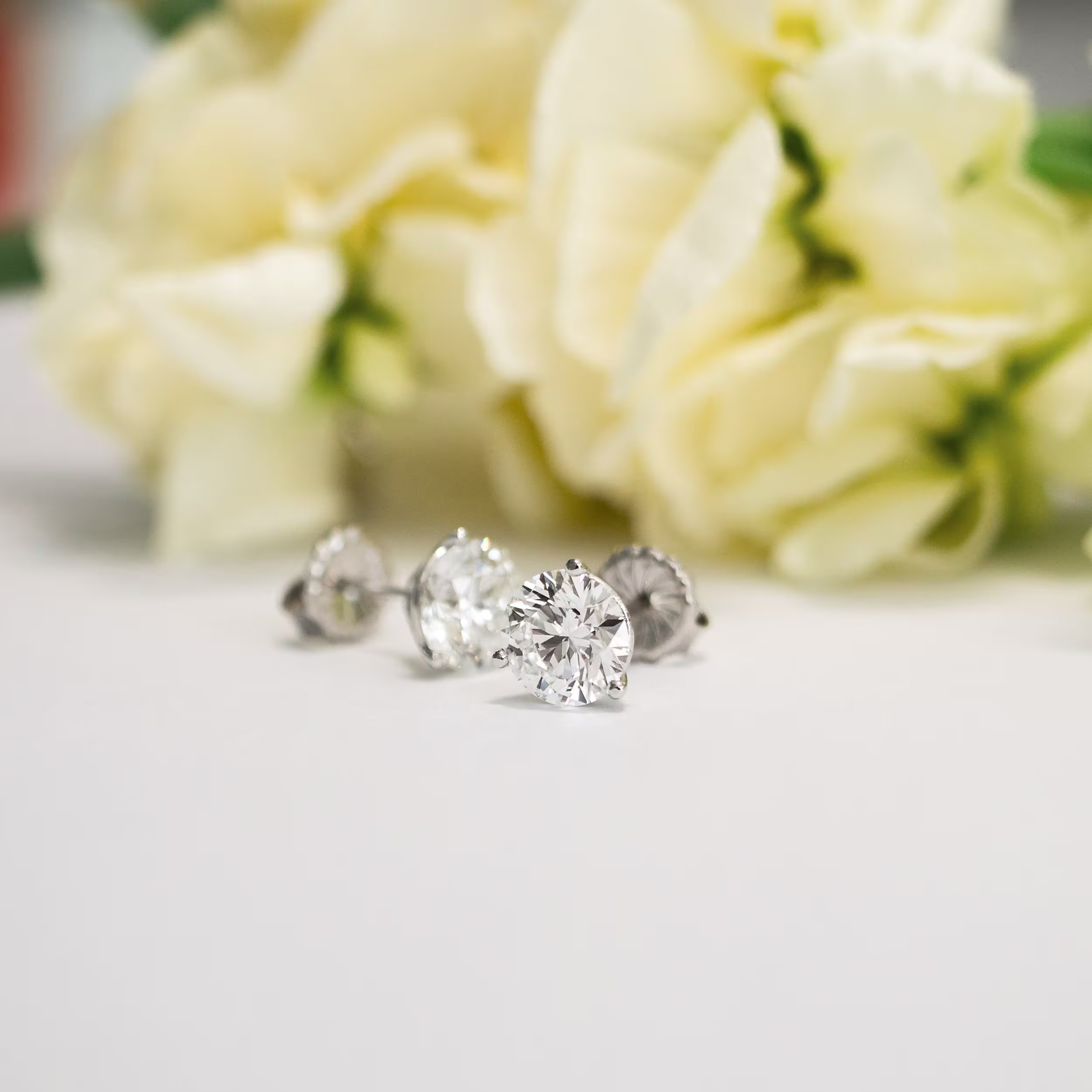 3.5 carat round martini lab grown diamond studs ada diamonds design ad 252