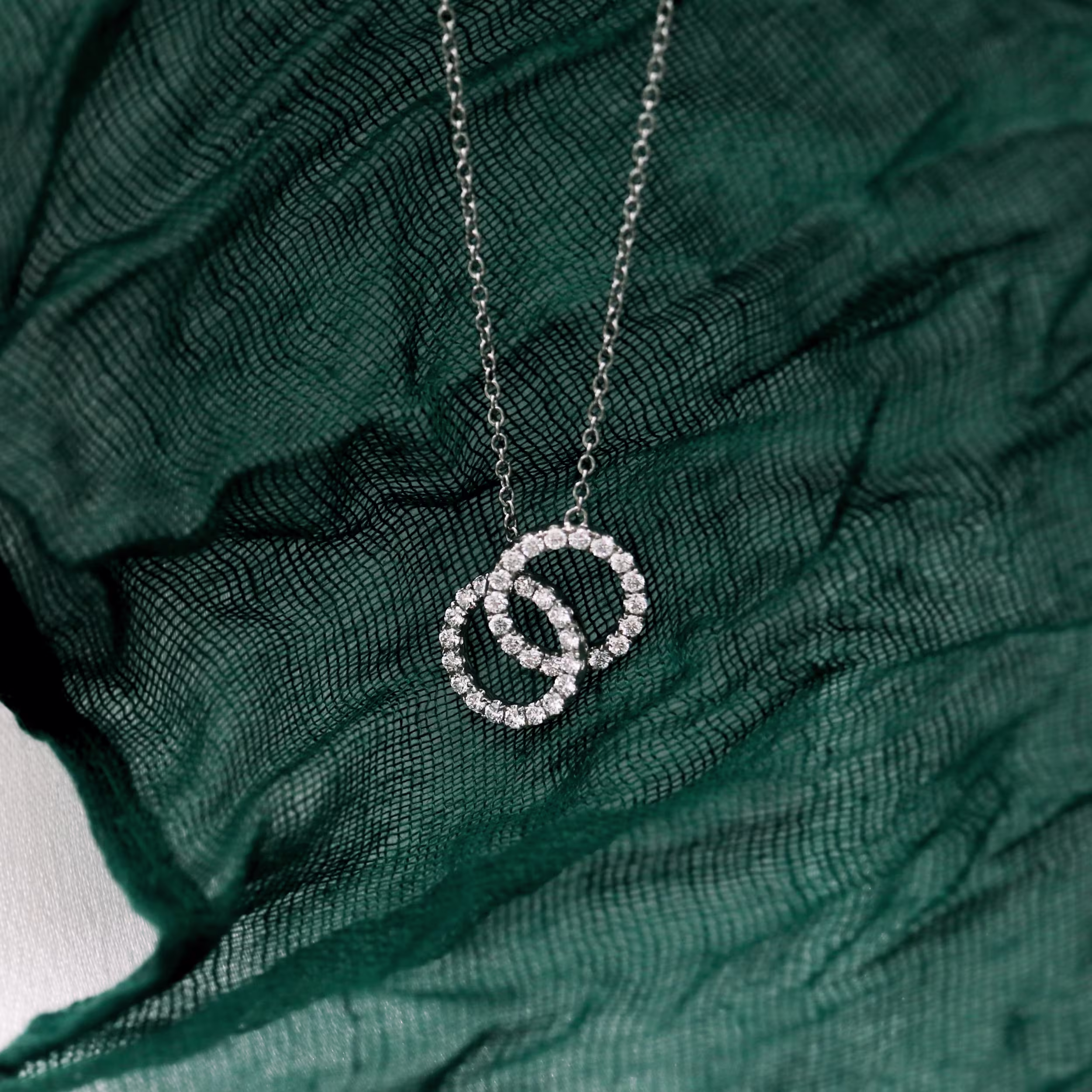 0.5 Carat Round Diamonds set in Platinum Double Karma Necklace (Main View)