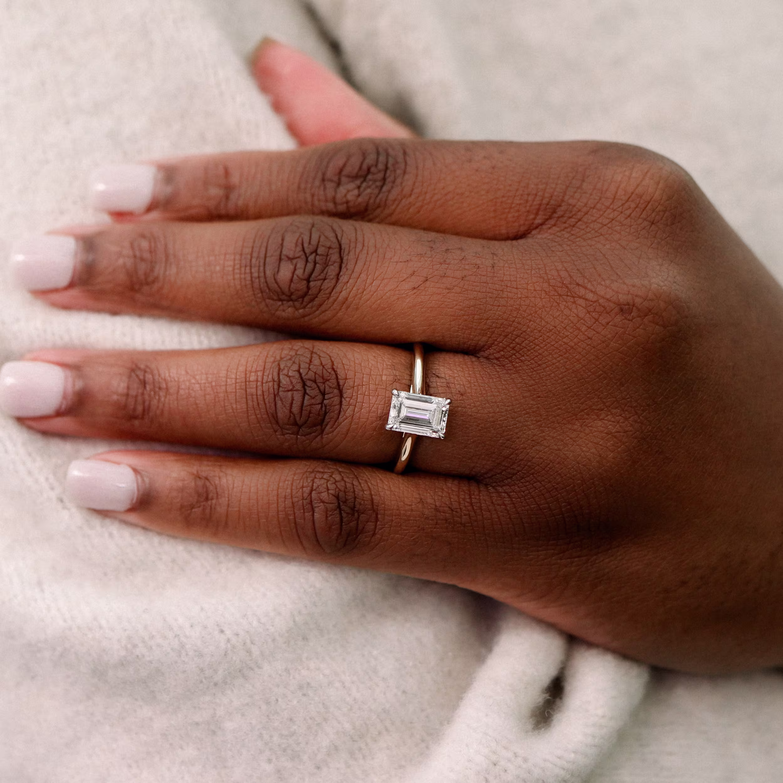 14k yellow gold oval engagement ring