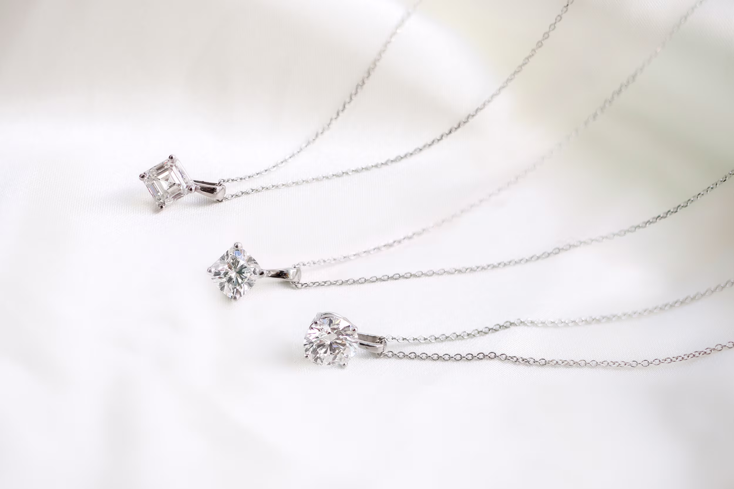 Round Pendant Cushion Pendant Asscher Pendant